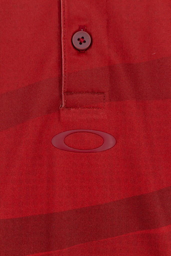 Oakley Men’s Graphic Polo Golf Non Iron SS Red T Shirt Size M