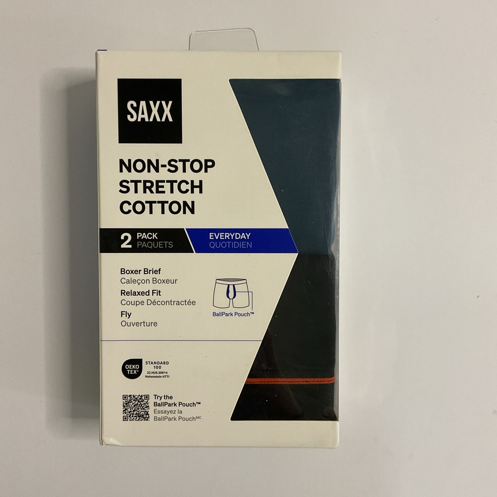 SAXX COTTON BOXER BRIEF 2 PACK CEB824