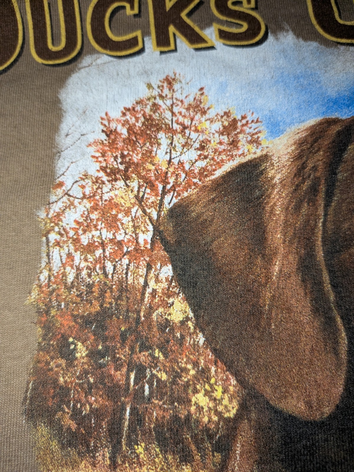 Artisans Ducks Unlimited Brown Dog Sportsman’s Warehouse 90s Cotton Tee 2XL Vtg