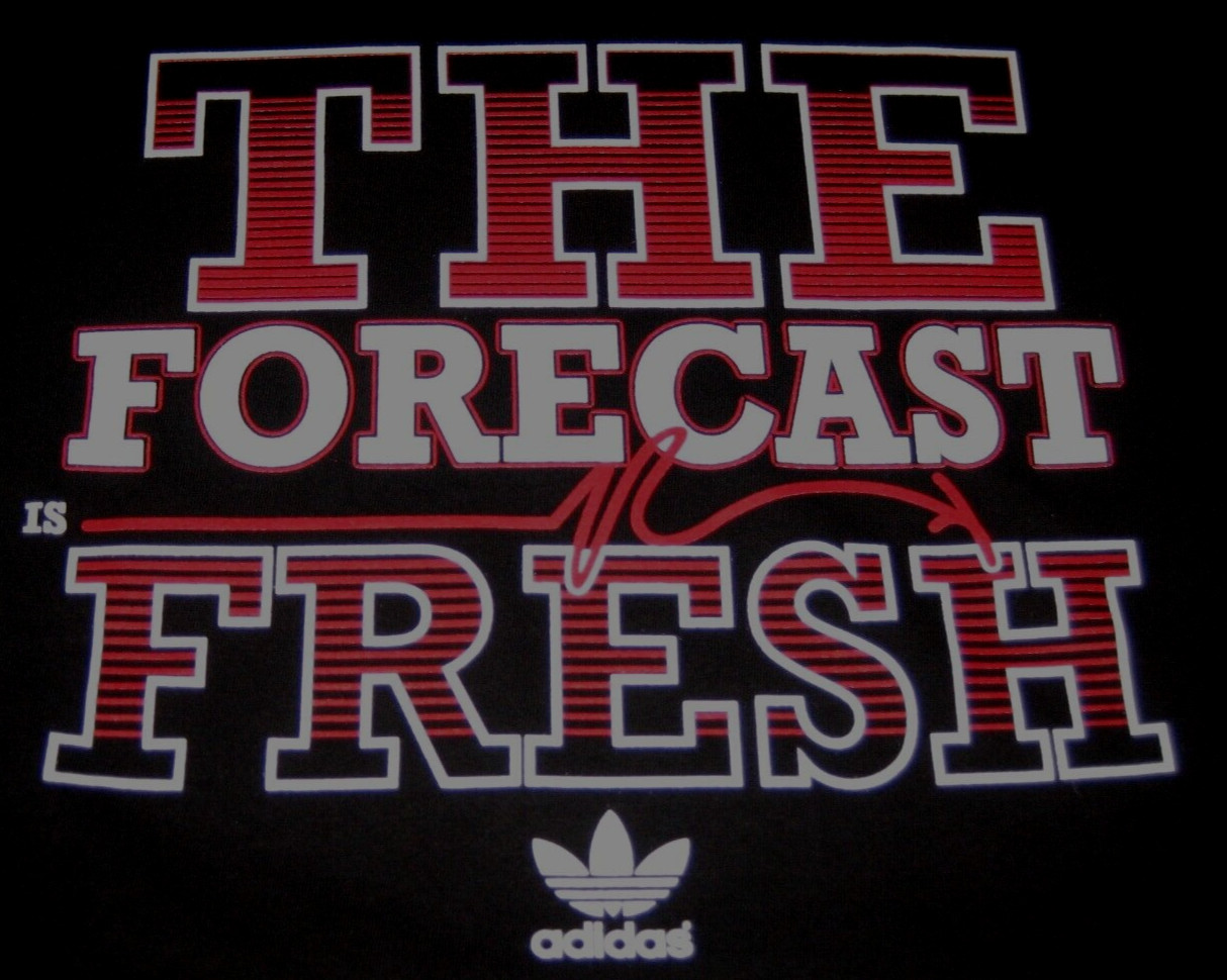 Adidas Originals “The Forecast Is Fresh” Trefoil Graphic T-Shirt Men’s XL BNWT