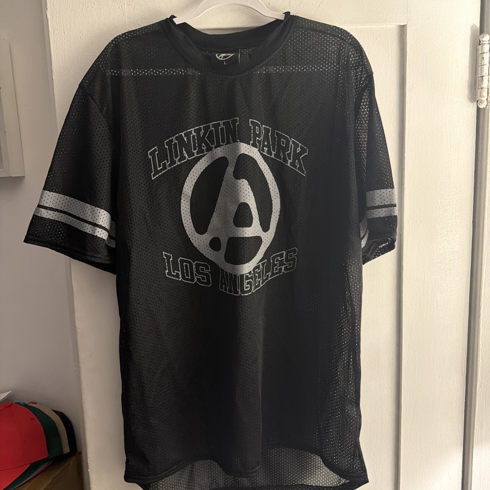Linkin Park 2025 Tour Football Jersey Mesh Large Front Print Not Perfect