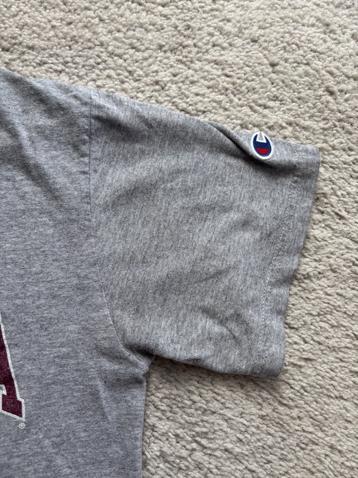 Champion Authentic Athletic Apparel Oklahoma Baseball Graphic Gray T-Shirt S