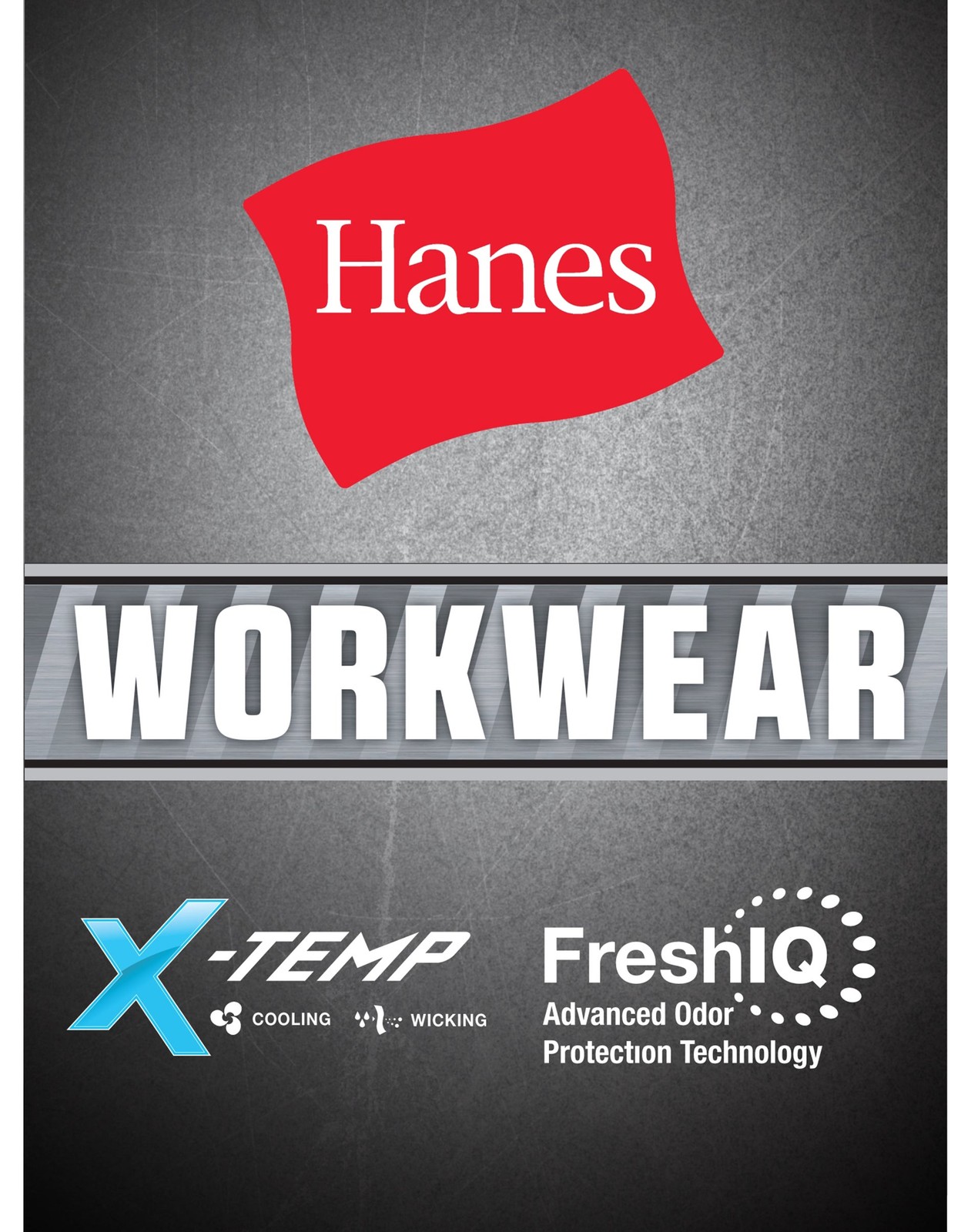 Hanes Men’s T Shirt 2 Pack Pocket Short Sleeve Tee Value X Temp FreshIQ Workwear