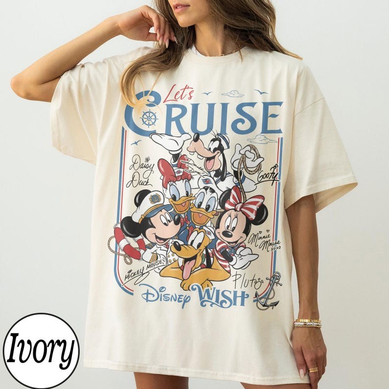 Customize Disney Mickey and Friends Let’s Cruise Line Shirt, Family Cruise