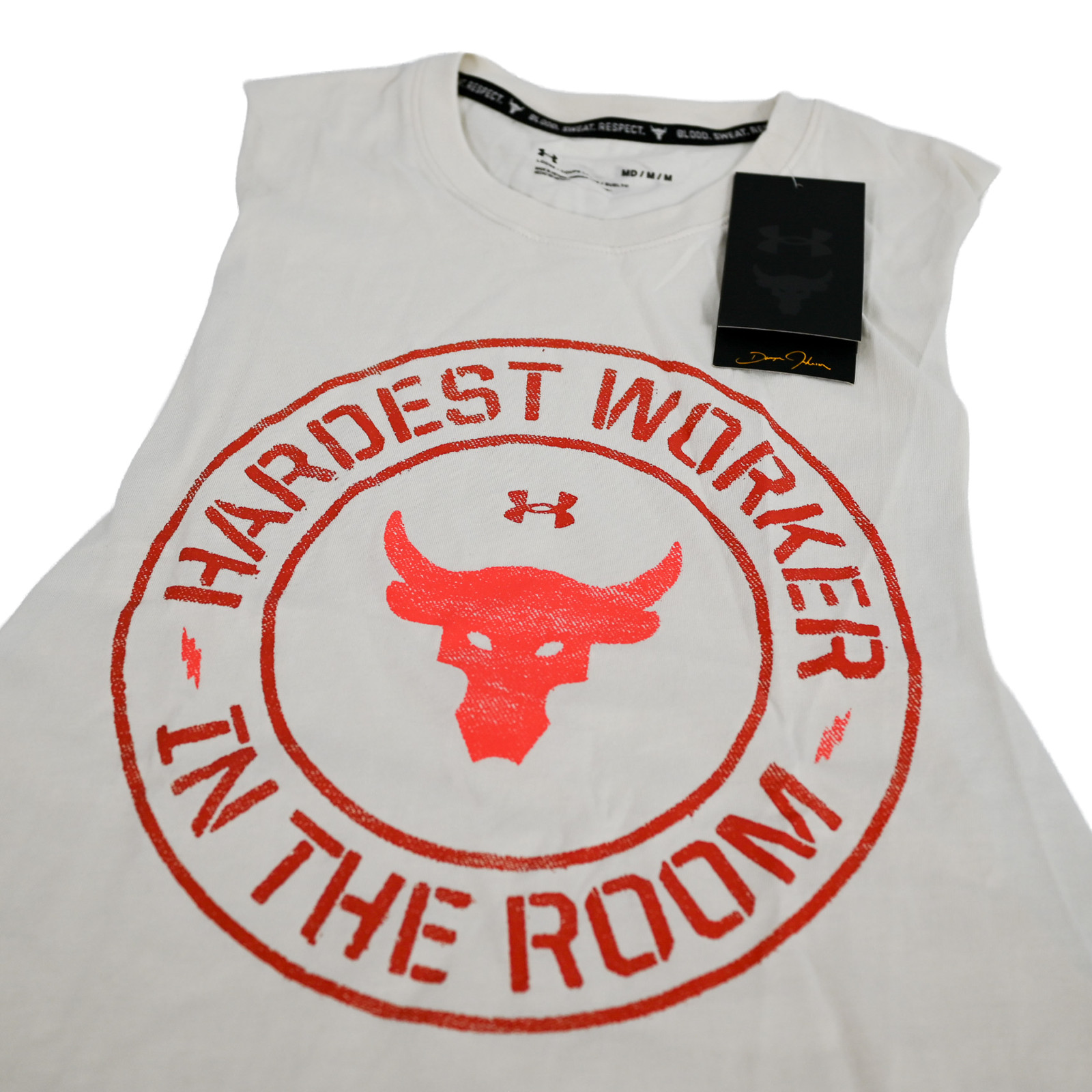 Under Armour Men’s Medium UA Project Rock Hardest Worker Tank Top – Brand New