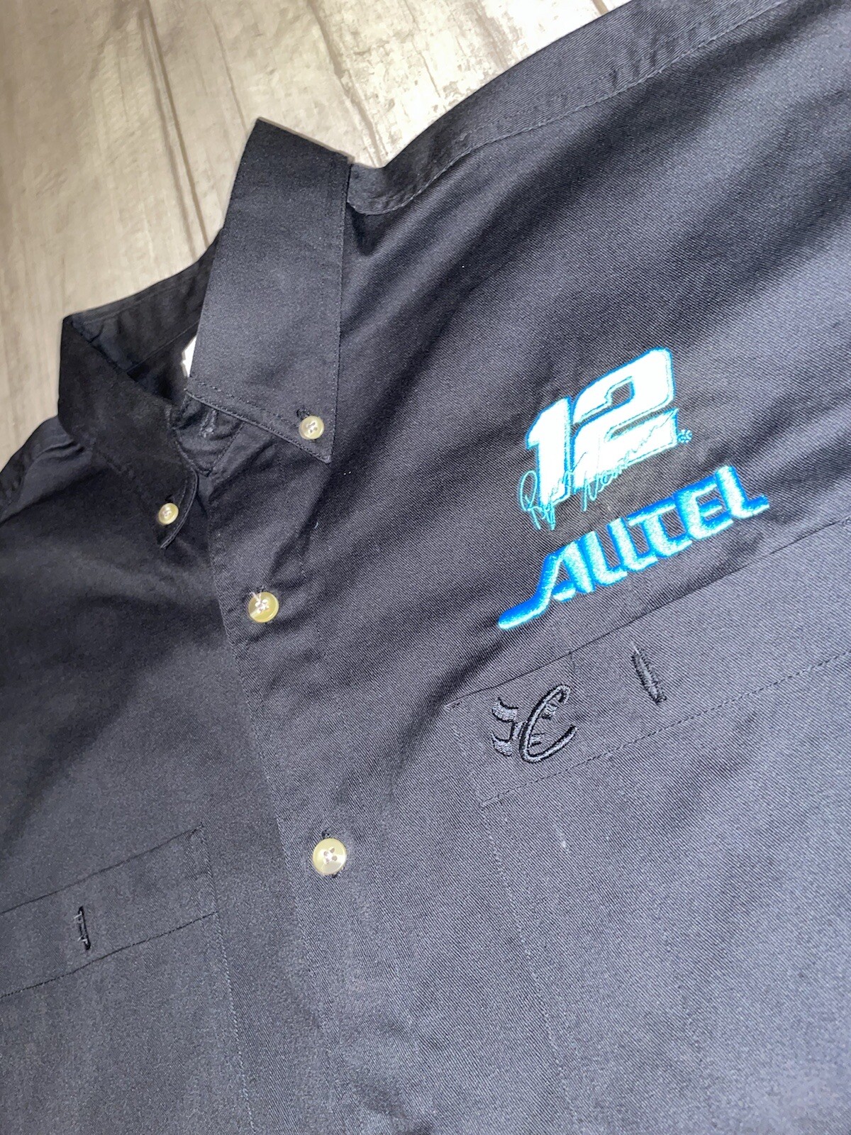 Nascar AllTell Ryan Newman #12 Chase Authentic Shirt Sz Large Used Item Black