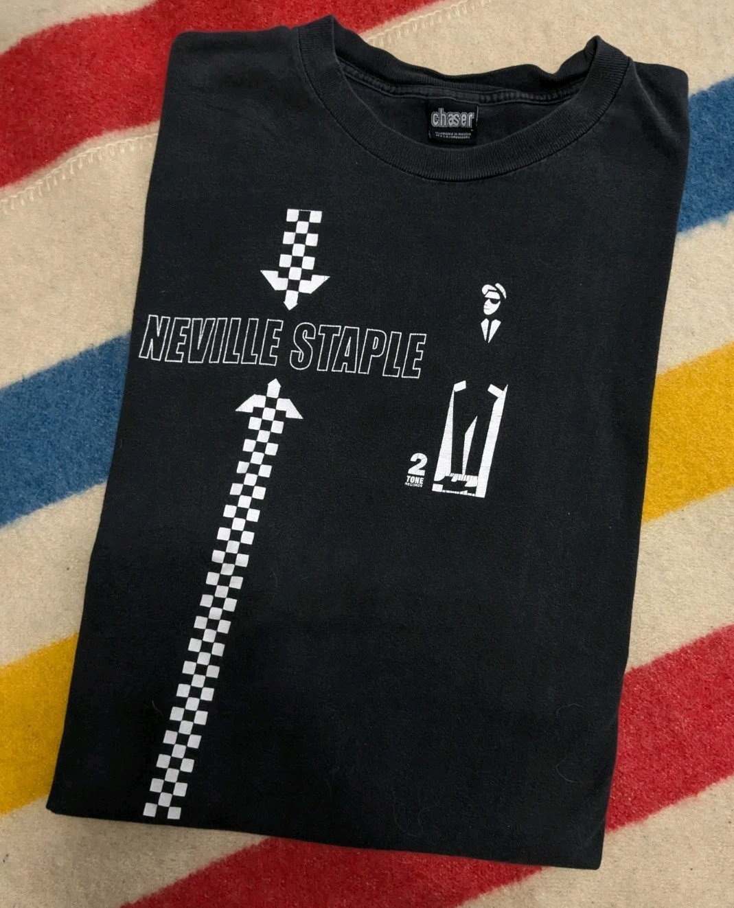 VTG Y2K 2 Tone Records Neville Staple The Specials Ska Music Promo T-Shirt L