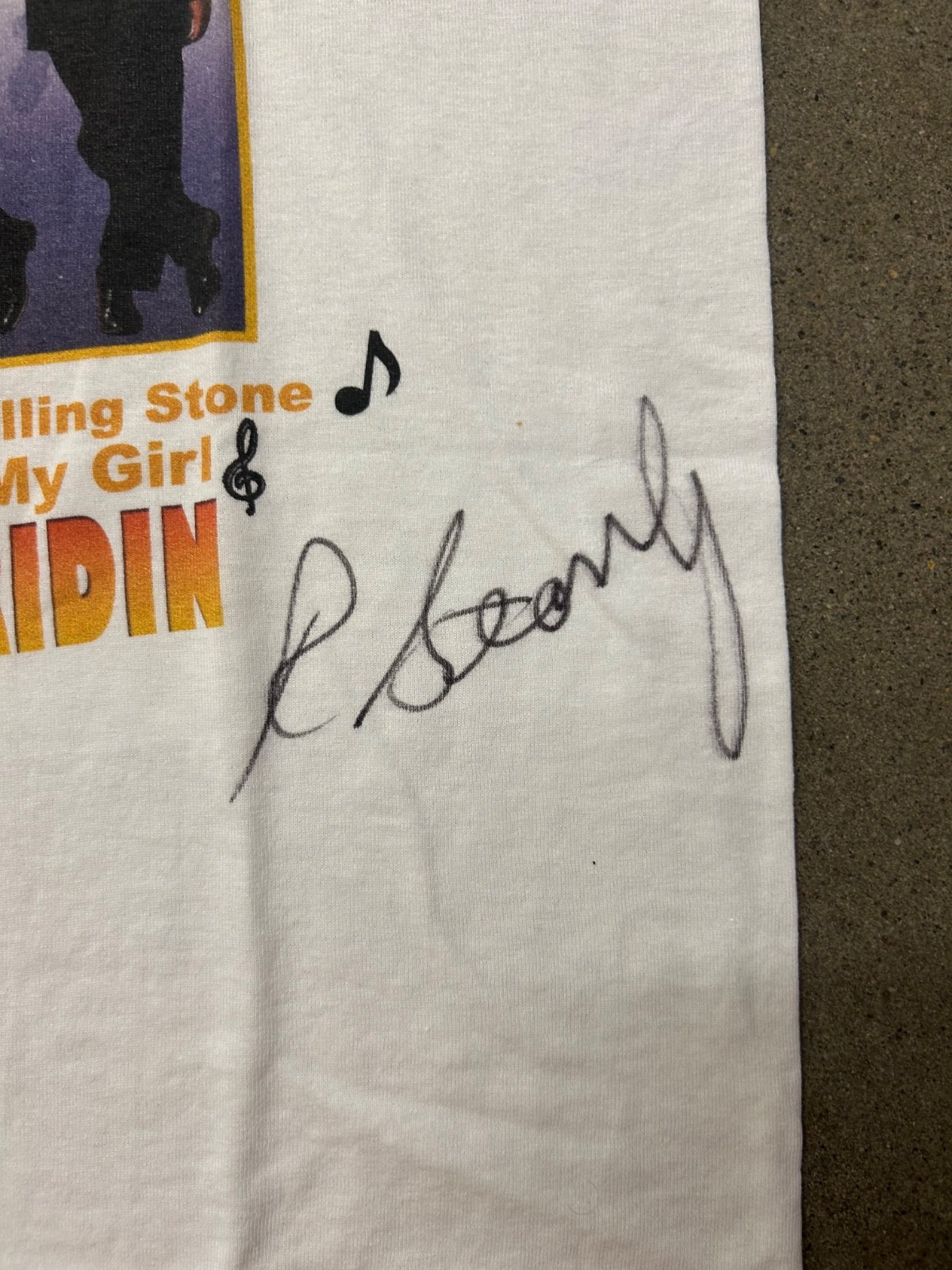 Vintage 00s The Temptations Tribute Signed Mens Band Music Shirt White Large