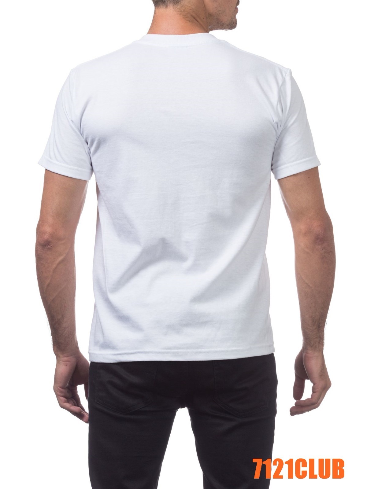 PRO CLUB MENS HEAVYWEIGHT V NECK T SHIRT PROCLUB SHORT SLEEVE WHITE BIG AND TALL