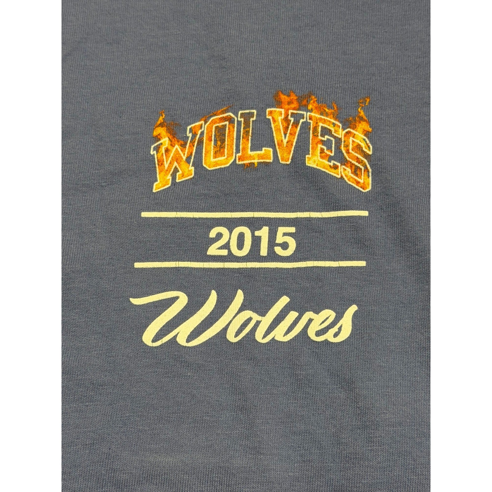 Darc Sport Wolves Bodybuilding Club Streetwear T-Shirt Purple Flames Sz M