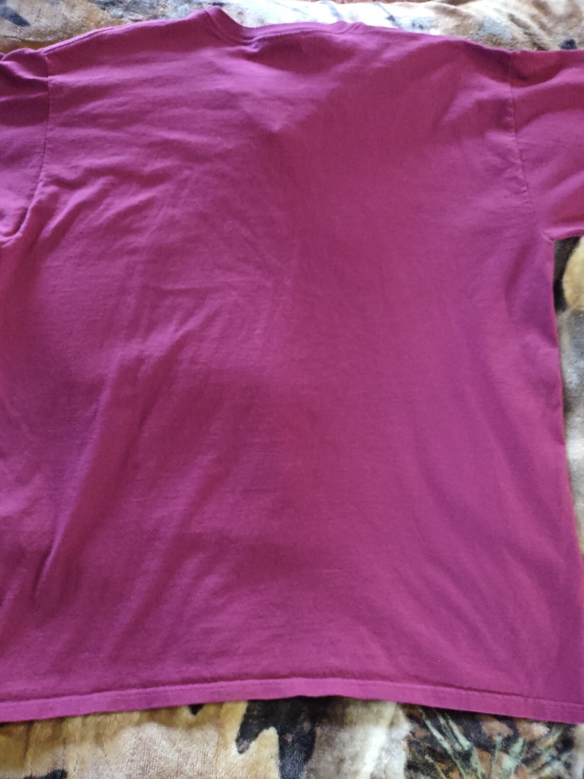 VTG Nike V Neck Tee Mens XL Burgundy Made In USA Embroidered Swoosh