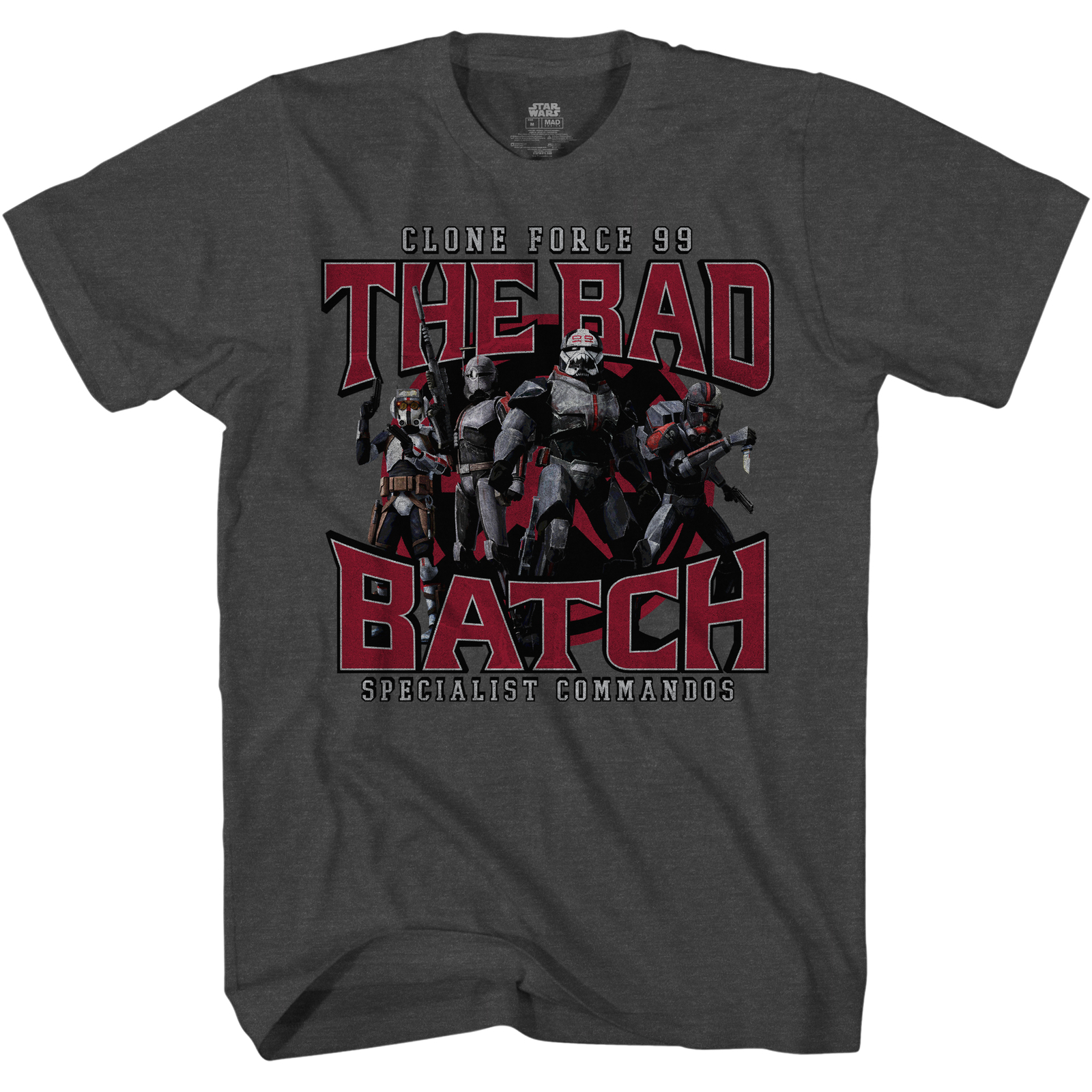 Star Wars The Clone Wars – Clone Force 99 The Bad Batch Adult T Shirt