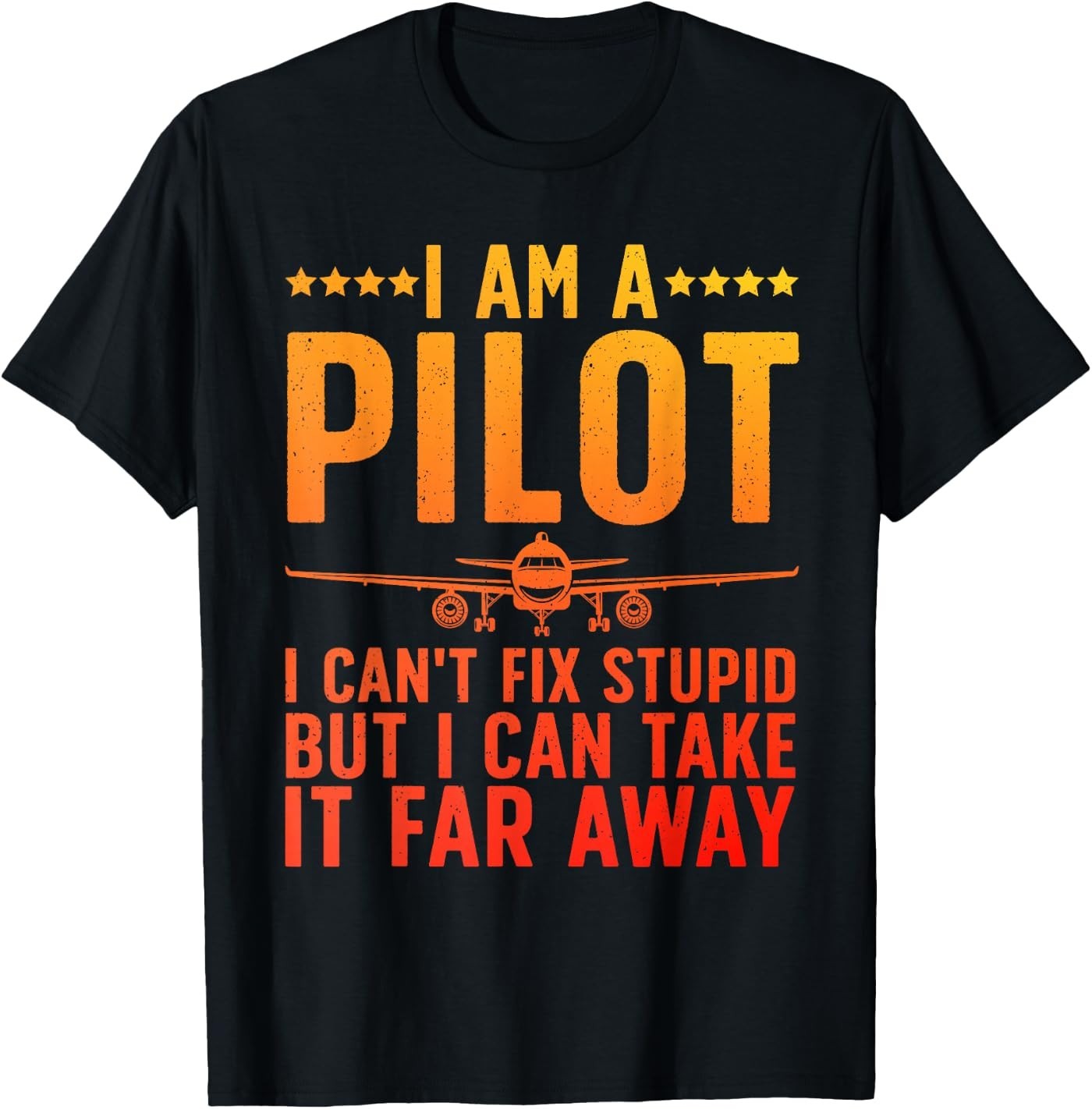 Funny Pilot Design for Men Women Aviation Airplane Pilot T-Shirt