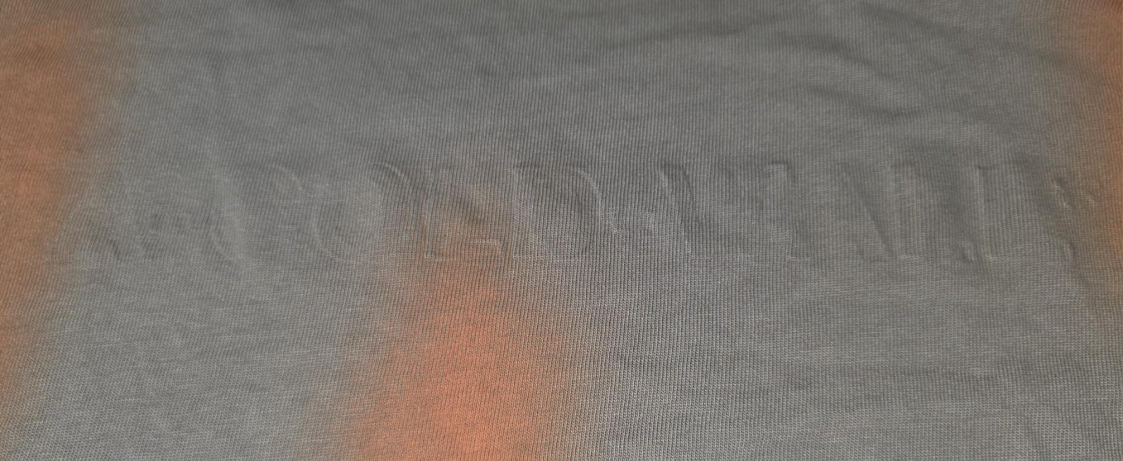 A-Cold-Wall Dark Slate Grey/Orange Studio Cotton T-Shirt, Size Medium