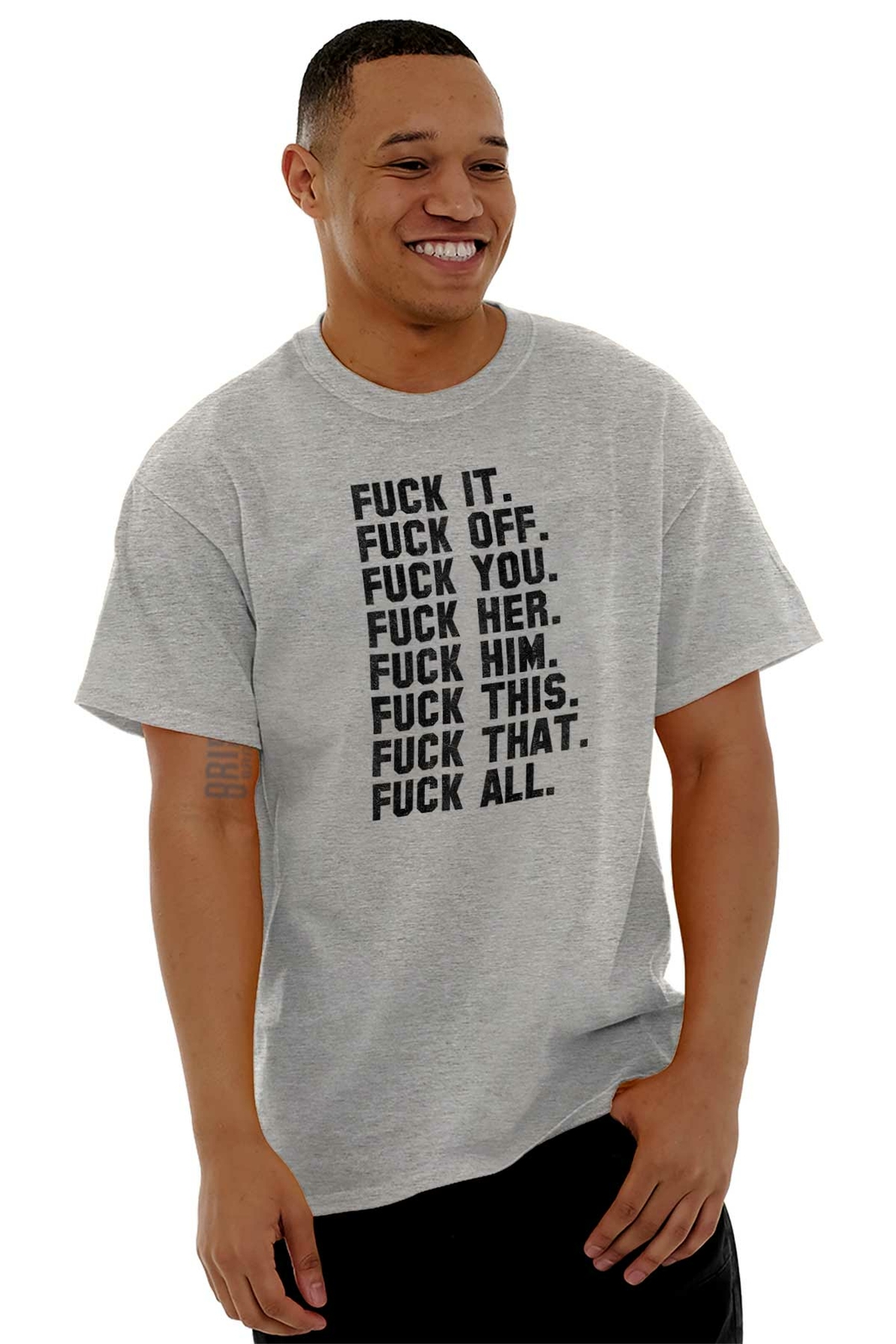 F**k It All Funny Offensive Rude Novelty Gift Womens or Mens Crewneck T Shirt Te