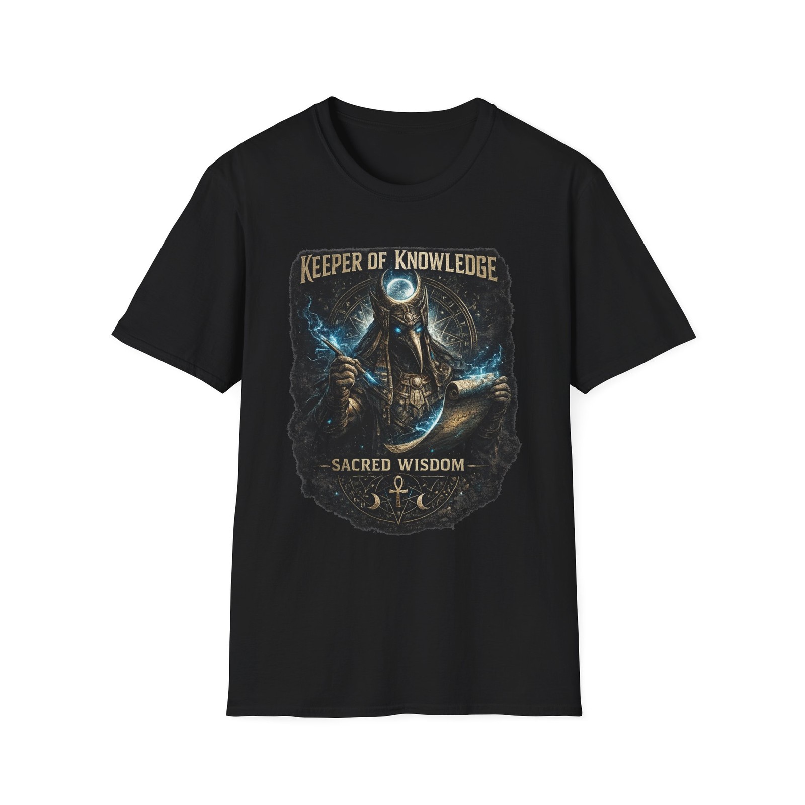 Thoth Keeper Of Knowledge T Shirt Sacred Wisdom Egyptian Graphic Tee