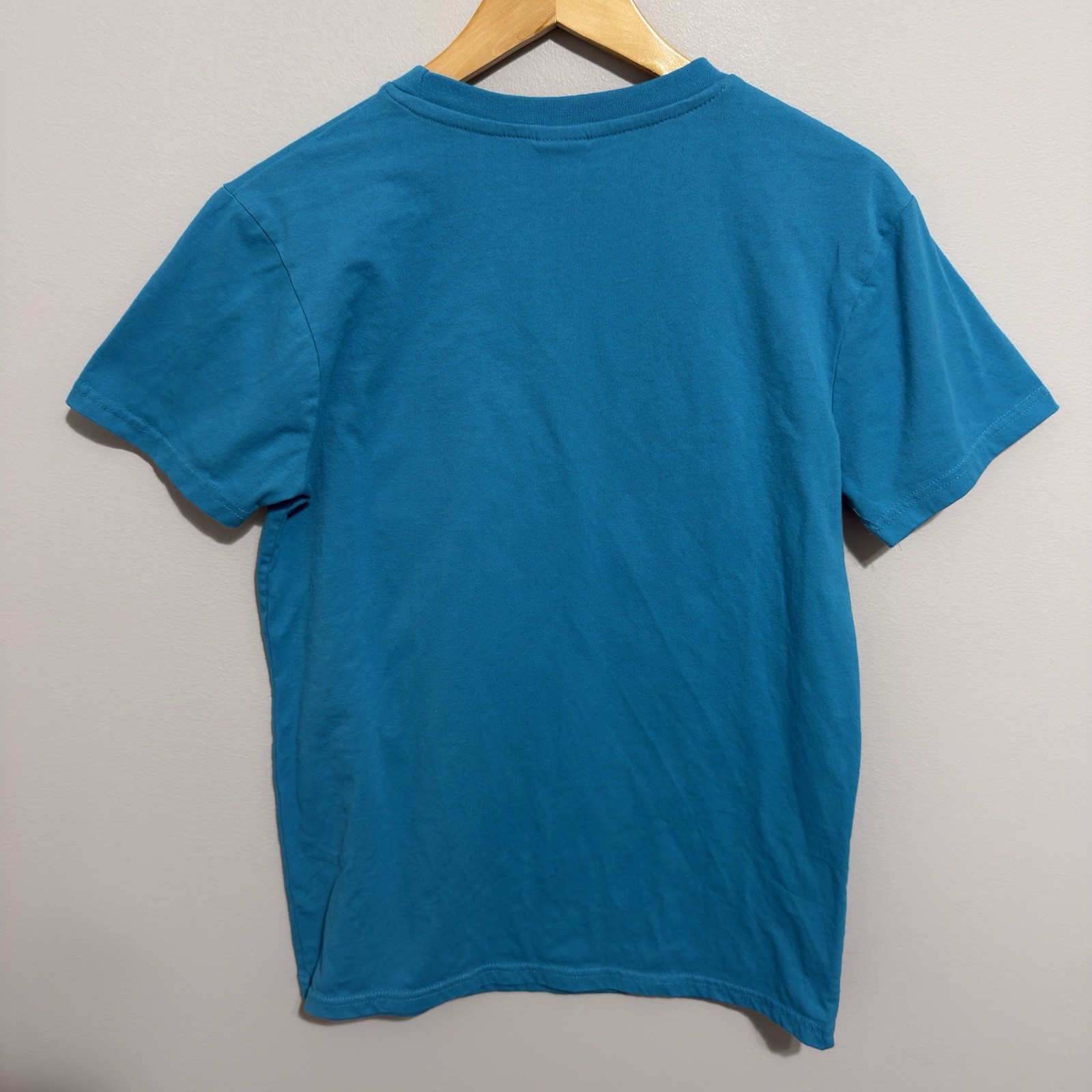 McDonalds Teal Blue Graphic T-Shirt Medium French Fries Character Print Crewneck