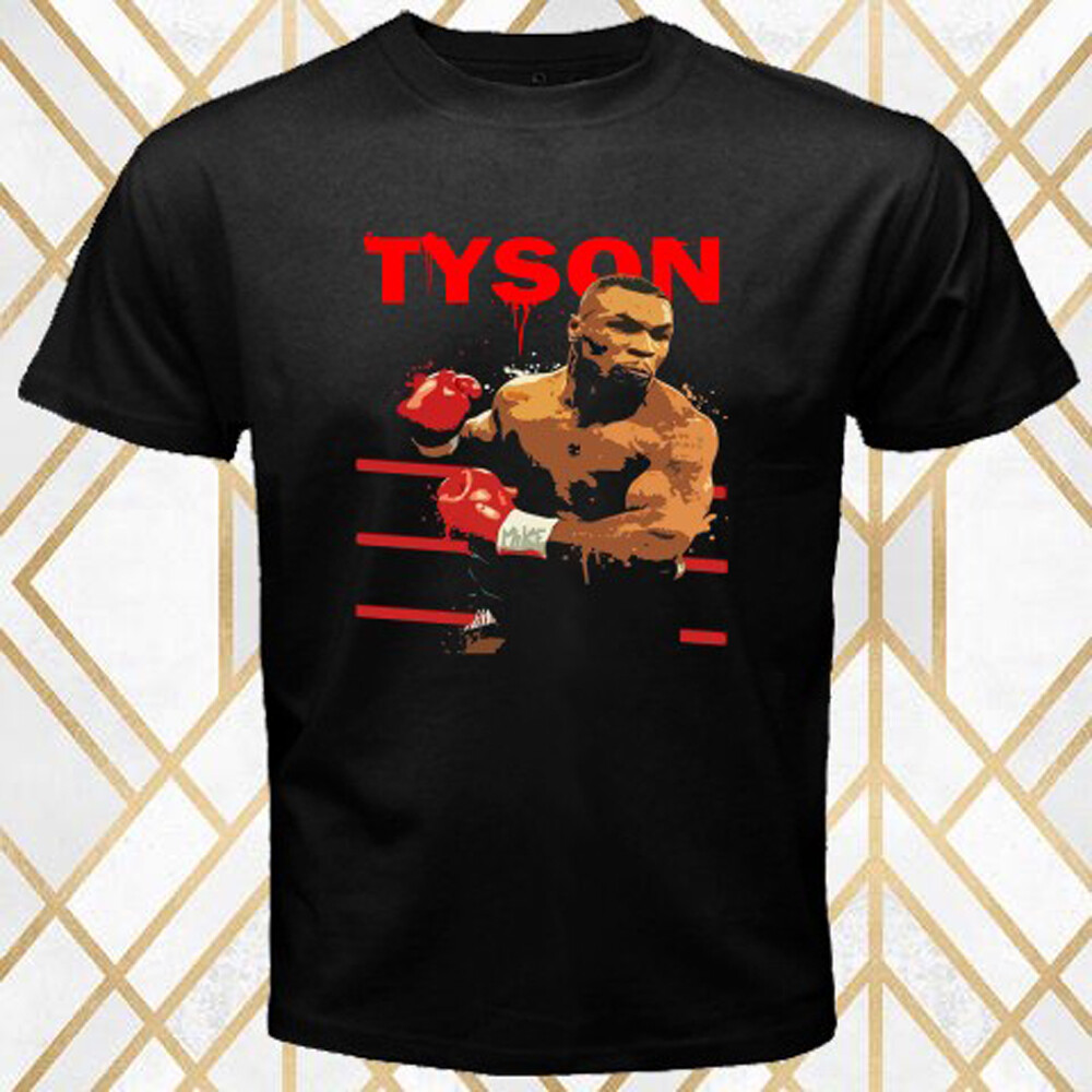IRON Mike Tyson Boxing Legend Champion Men’s Black Size S – 5XL