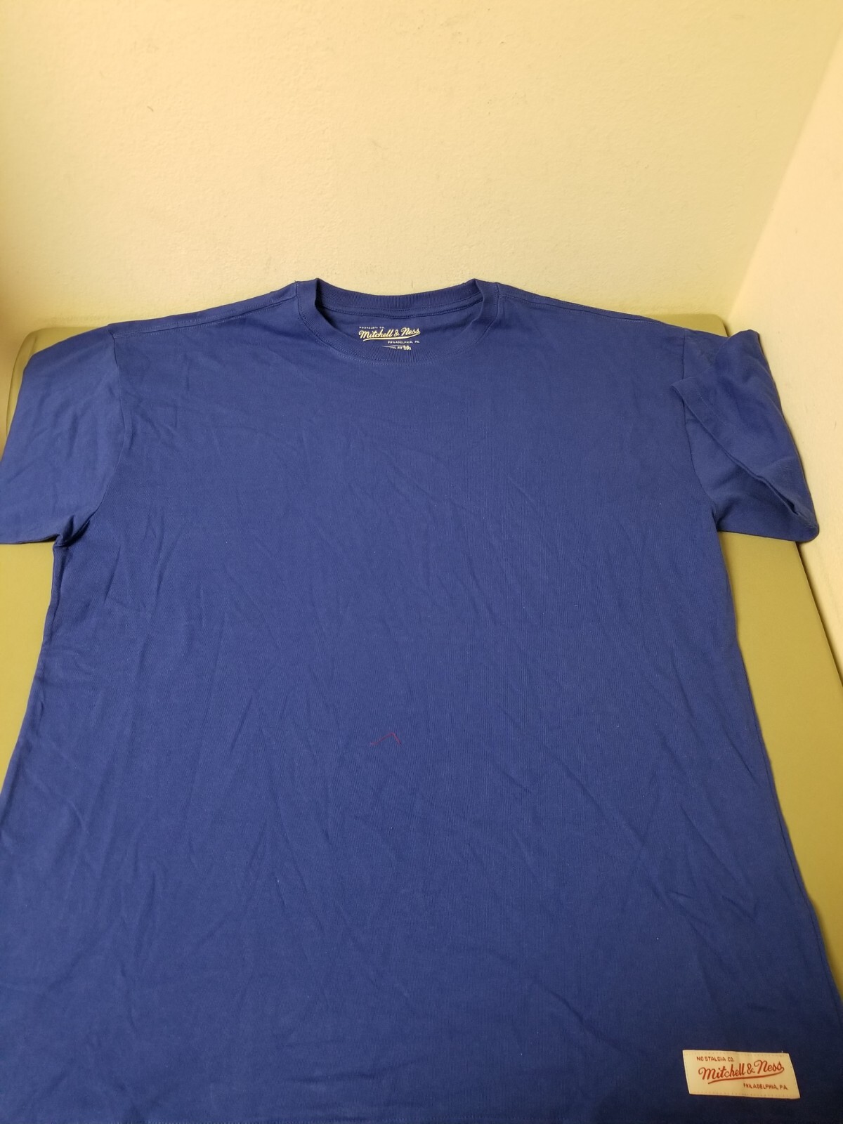 New Mitchell & Ness Mens Branded 100% Cotton T-Shirt. 3 Colors To Choose.