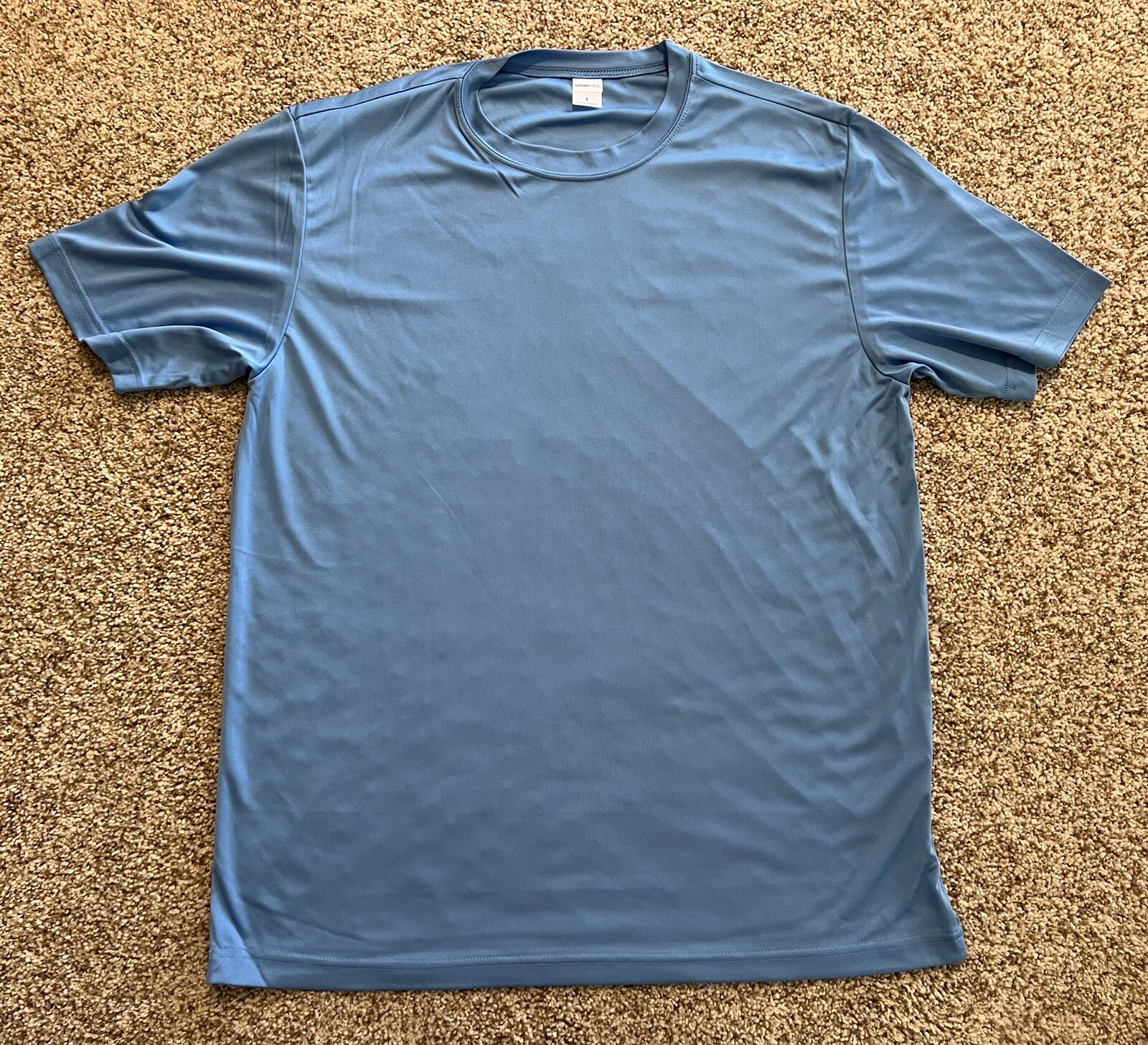 Sport-Tek Adult Short Sleeve T-Shirt Size L Blue