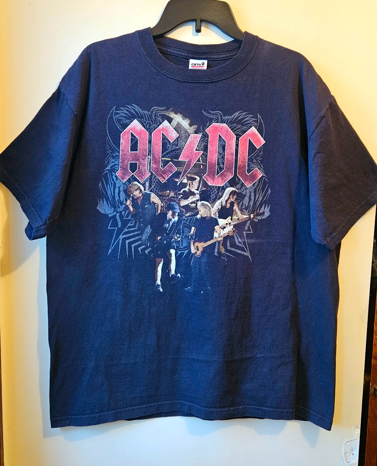 ACDC 08/09 Black Ice Tour T Shirt Anvil Sz XL