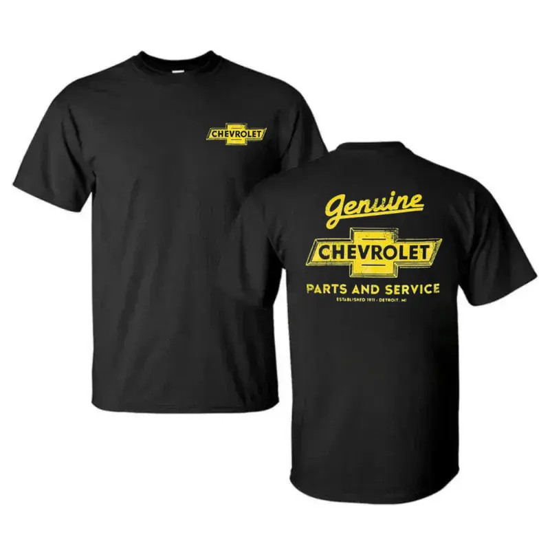 Chevrolet Parts and Service Shirt Vintage Chevy Garage Graphic Tee