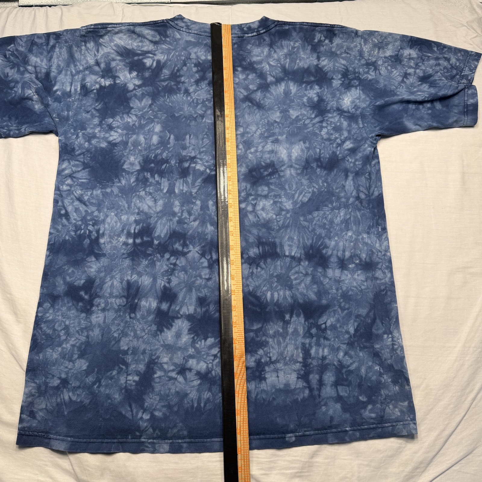 Vintage Polar Graphics Shirt Mens Large Blue Tie Dye Bald Eagle Graphic Wildlife