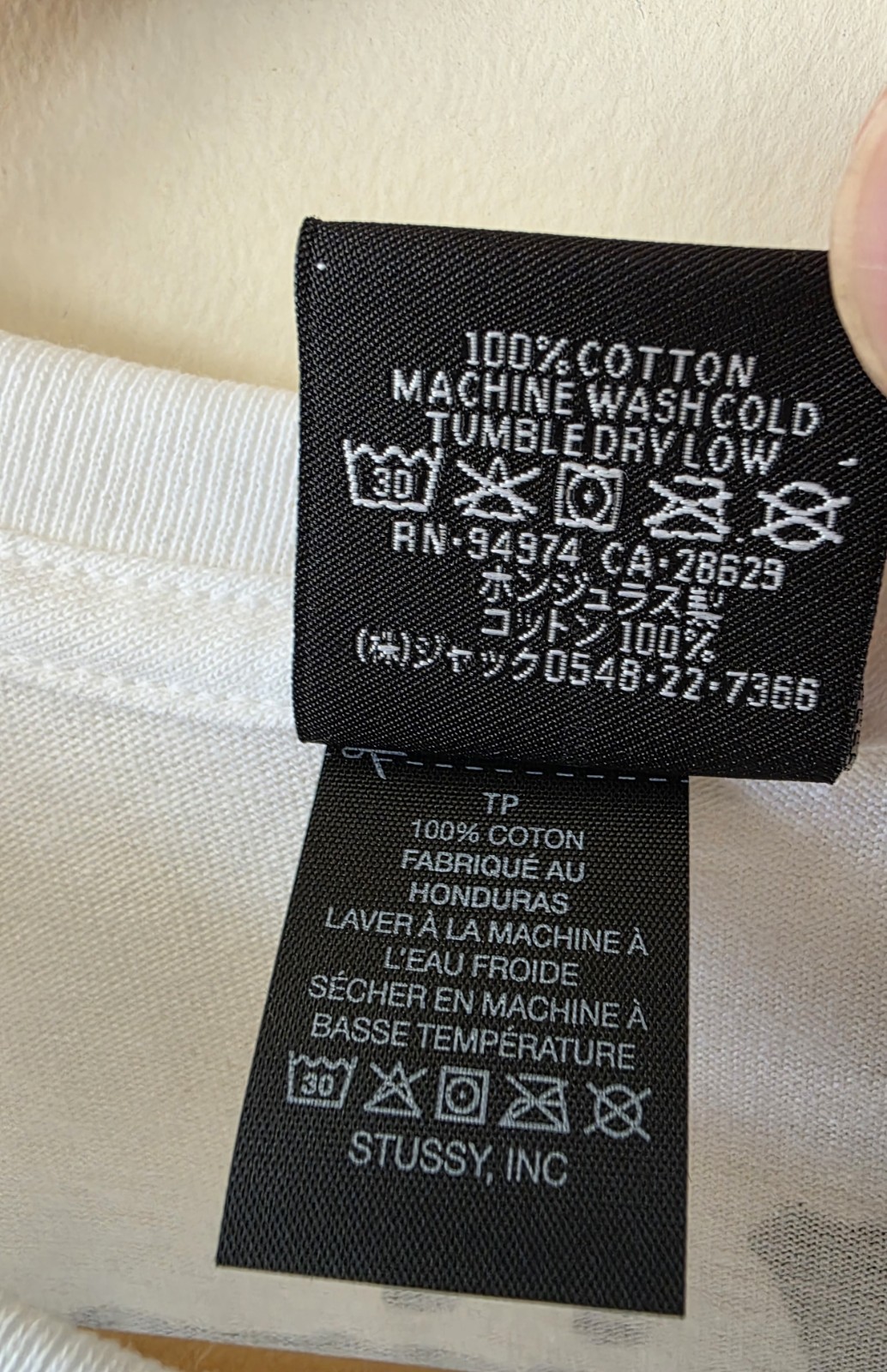 Stussy 8 Ball T-Shirt RARE XS White NWOT