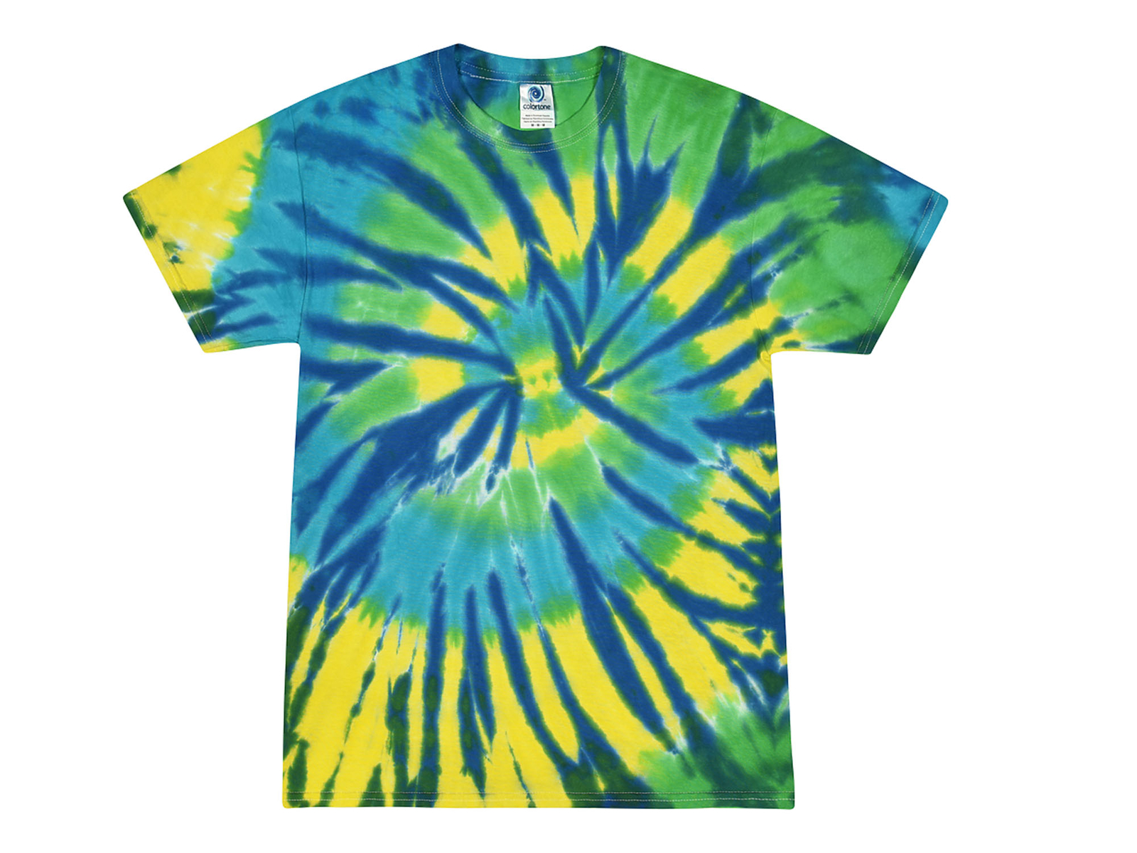 Vibrant Multicolor Tie Dye T-Shirts Adult & Kids 100% Cotton Colortone