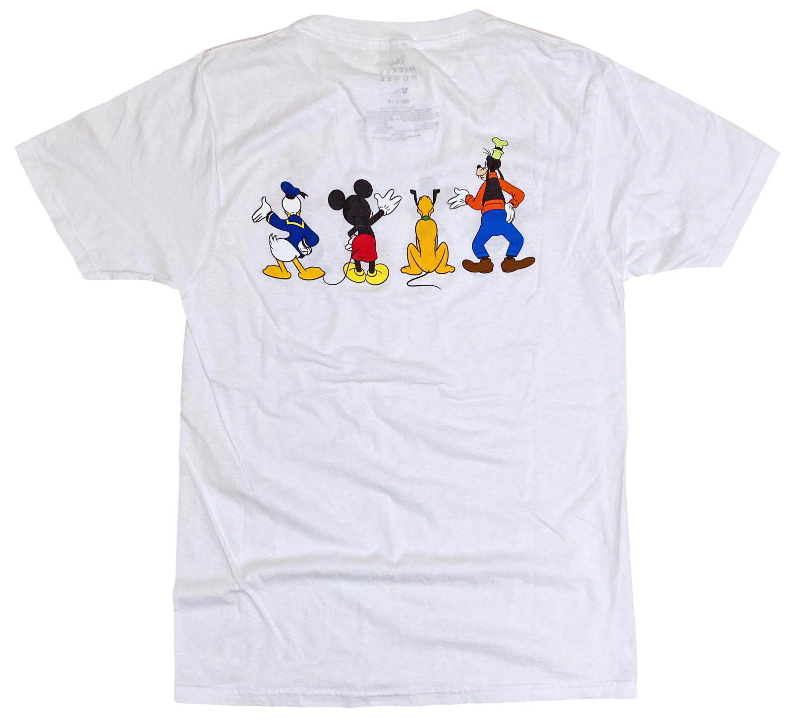 Disney Mickey Mouse and Friends Goofy Donald Pluto Men’s White T-Shirt