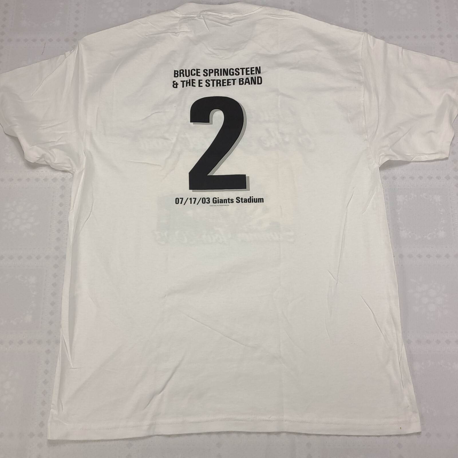 Bruce Springsteen & E Street Band Giants Stadium 2003 Event T Shirt Large #Q08
