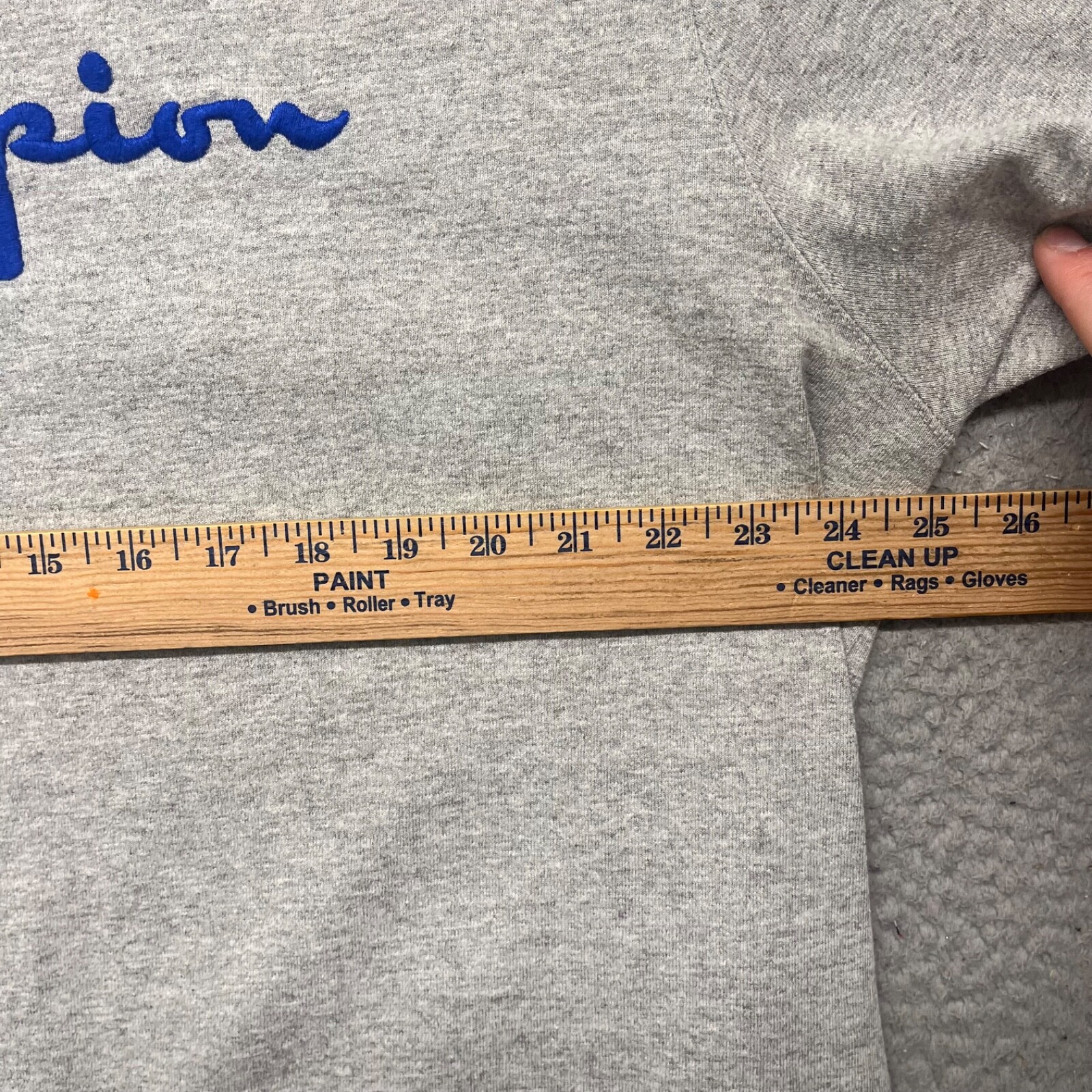 Champion Shirt Mens 2XL Gray Spell Out Crew Neck Sportswear Y2K Hop Hop