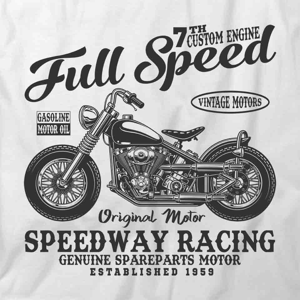 SPEEDWAY RACING TShirt Tee Short-Sleeved Cotton MOTORCYCLE CLOTHING S1WSA195