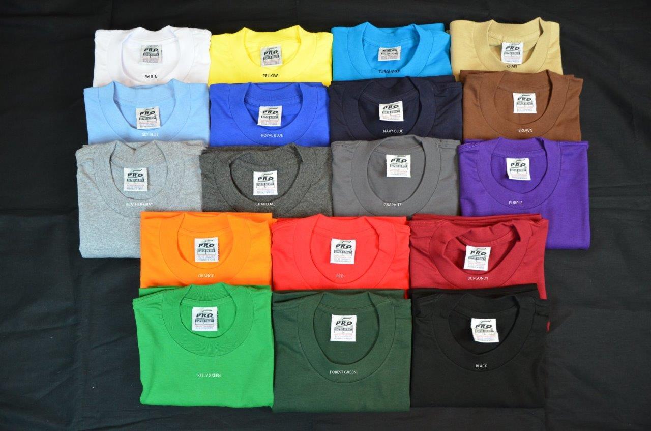 1 NEW PRO5 SUPER HEAVY WEIGHT T-SHIRT TEE PLAIN BLANK COTTON LT-5XLT TALL 1PC
