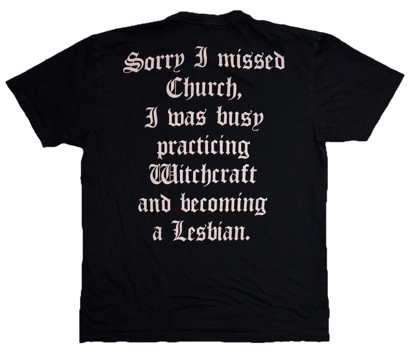 Black Craft Cult Unholy Lesbian Satanic Nun Emo Affliction Church Adult Sz III L