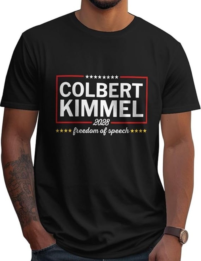 Colbert Kimmel 2028 Shirt Jimmy Free Speech T-Shirt