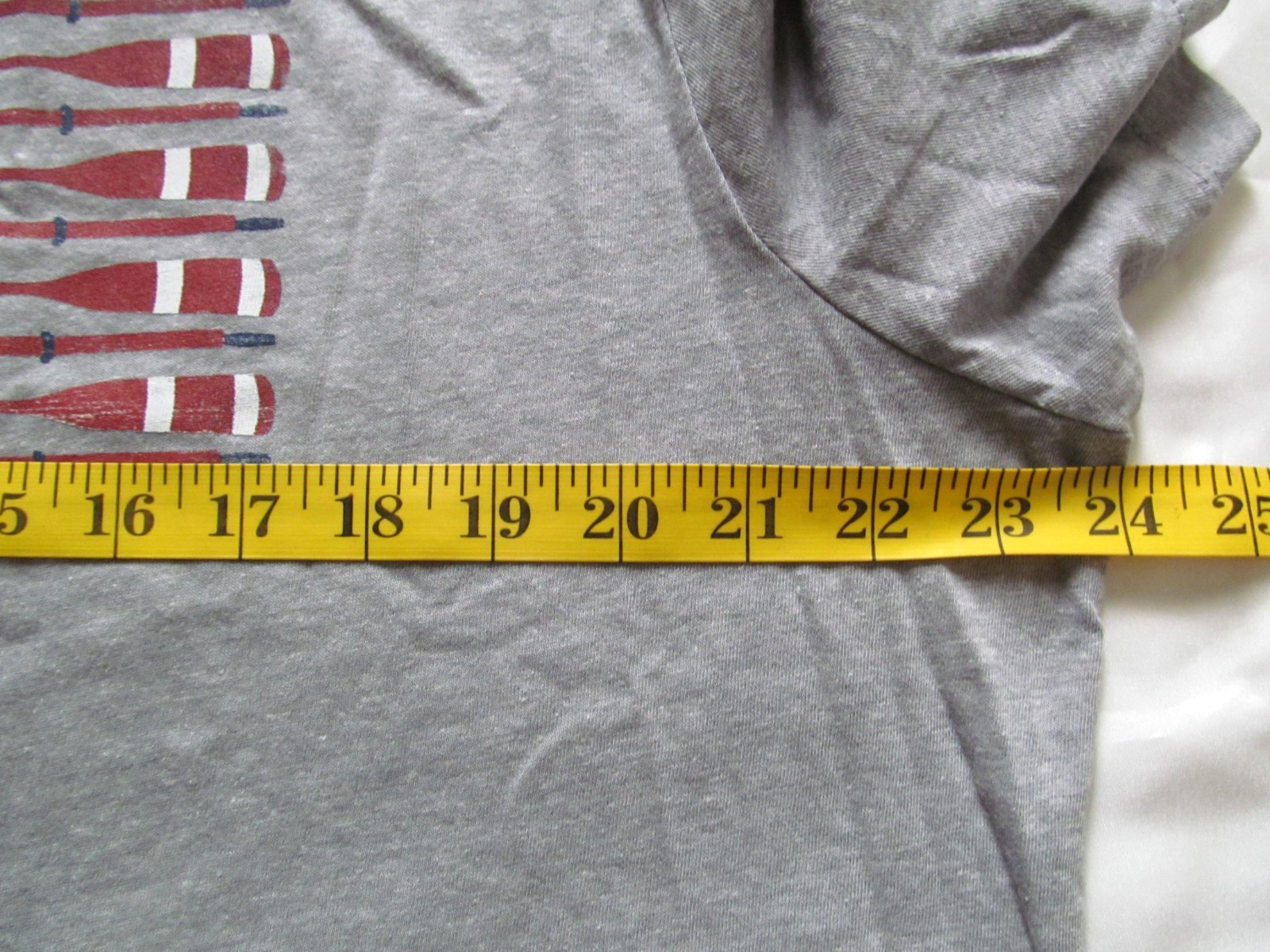 J Crew Oars American Flag Graphic Tee T Shirt Size XL Easy Care Lightweight