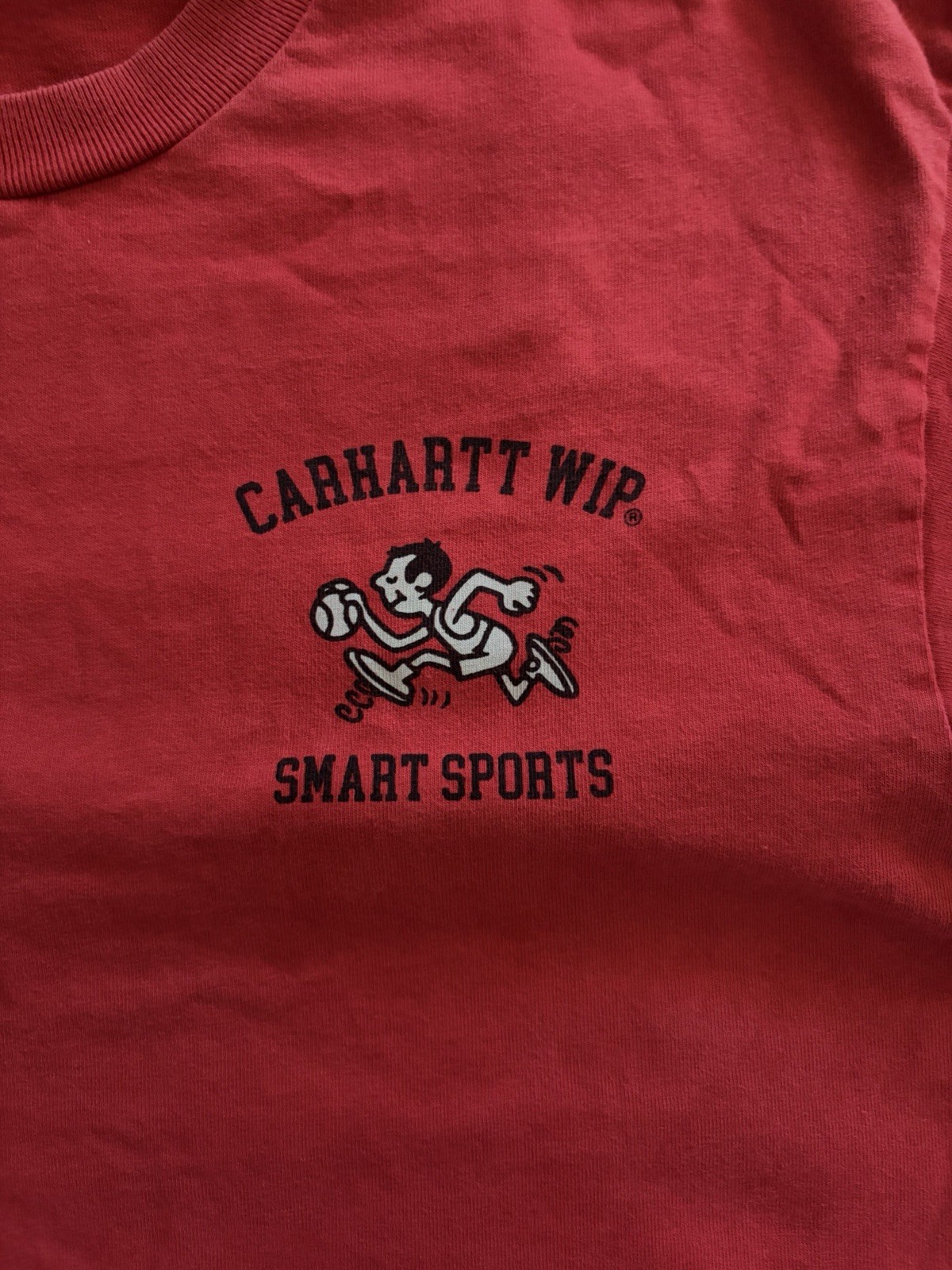 Men’s Medium Carhartt Wip Smart Sports T-shirt Red Short Sleeve