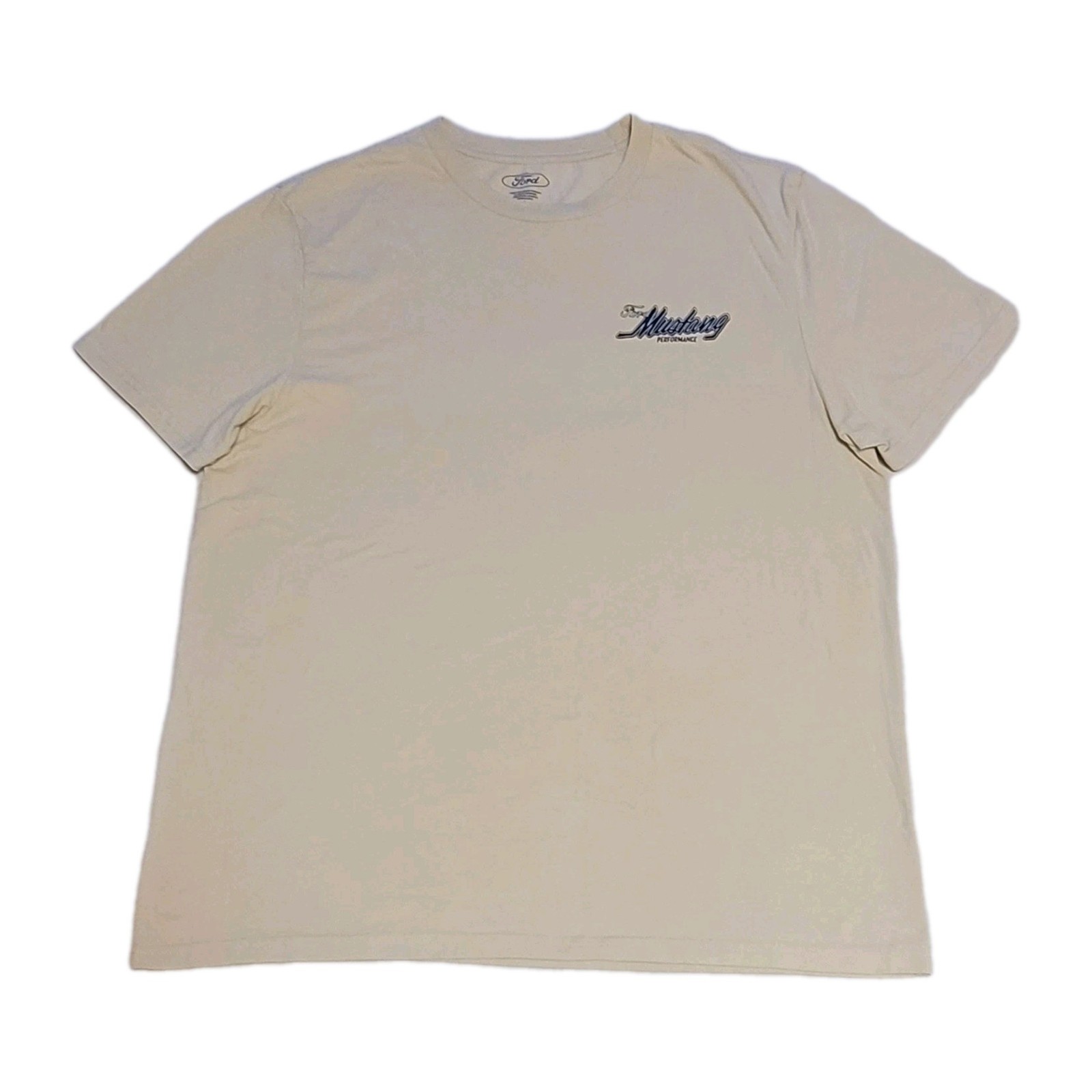 Ford Mustang Boss 302 Shirt Mens Large Cream Graphic T Shirt Muscle Car 2025