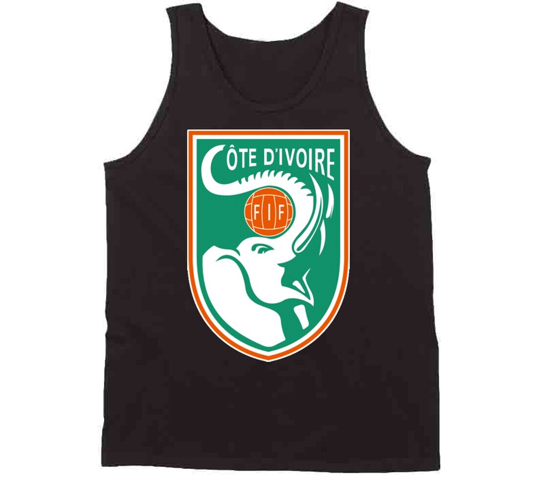 Ivory Coast Cote D’ivoire Soccer Futbol World Cup Logo Crest T Shirt