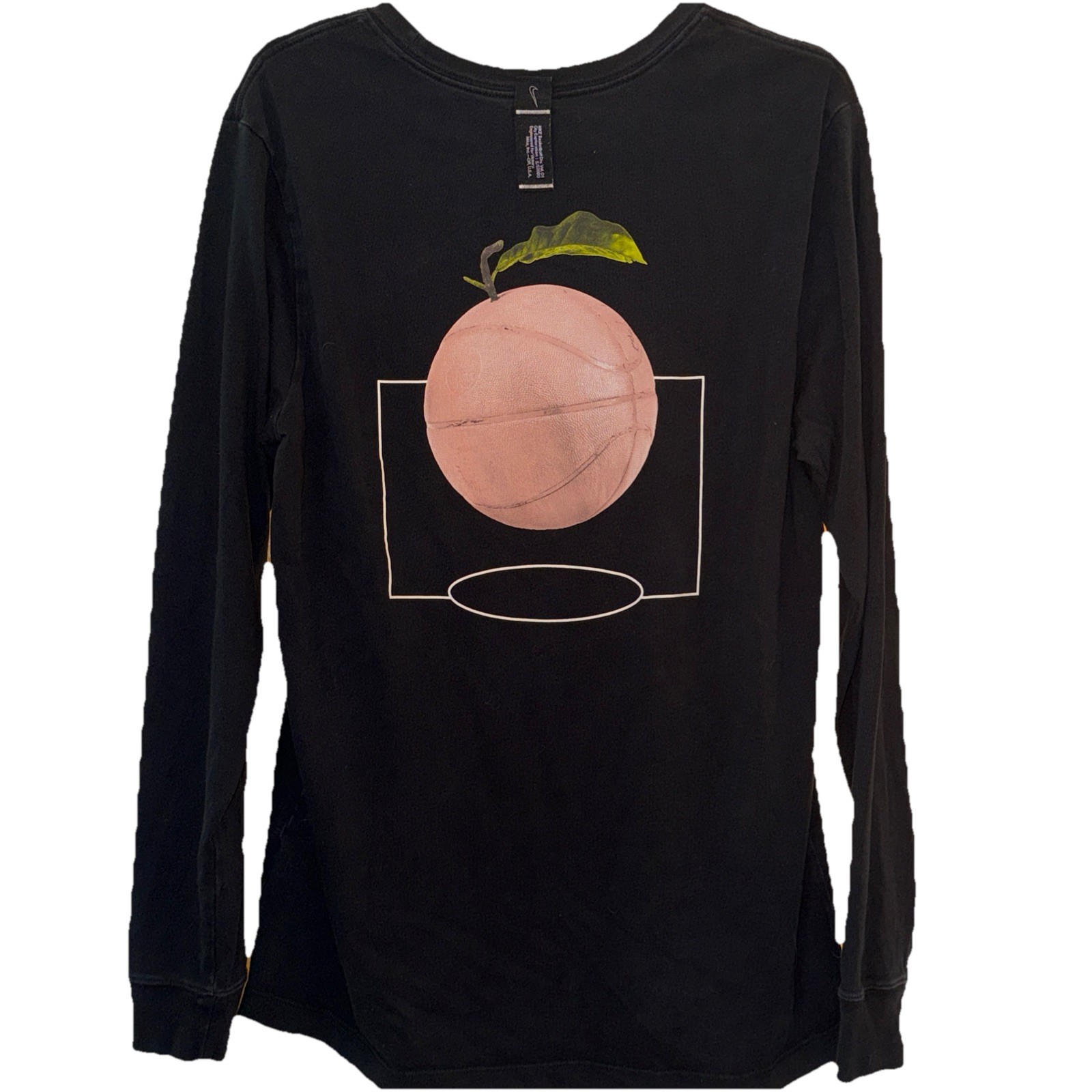 Nike City Exploration Atlanta DNA Peach Tree Long Sleeve Shirt Black Sz L Large