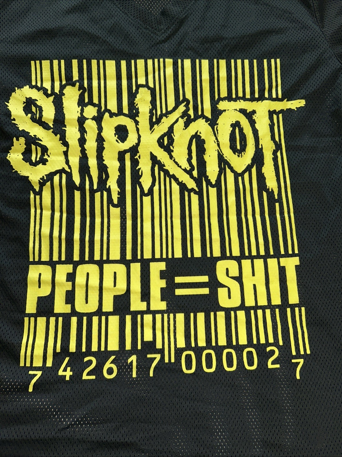 Slipknot Barcode dolls kill Double Sided Mesh Jersey Size Small