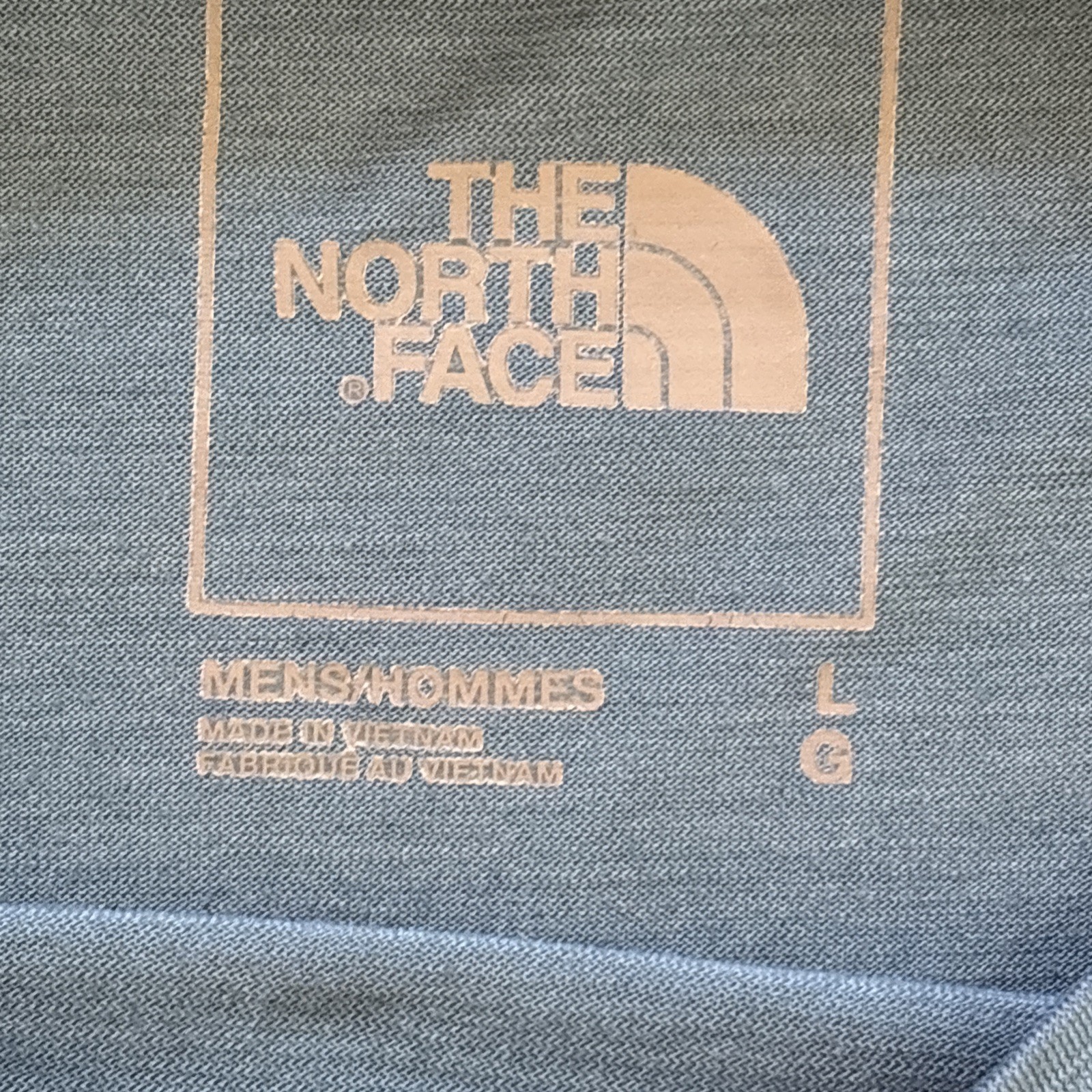North Face Mens Active Trail Performace T Shirt Large Teal Gray Gorpcore