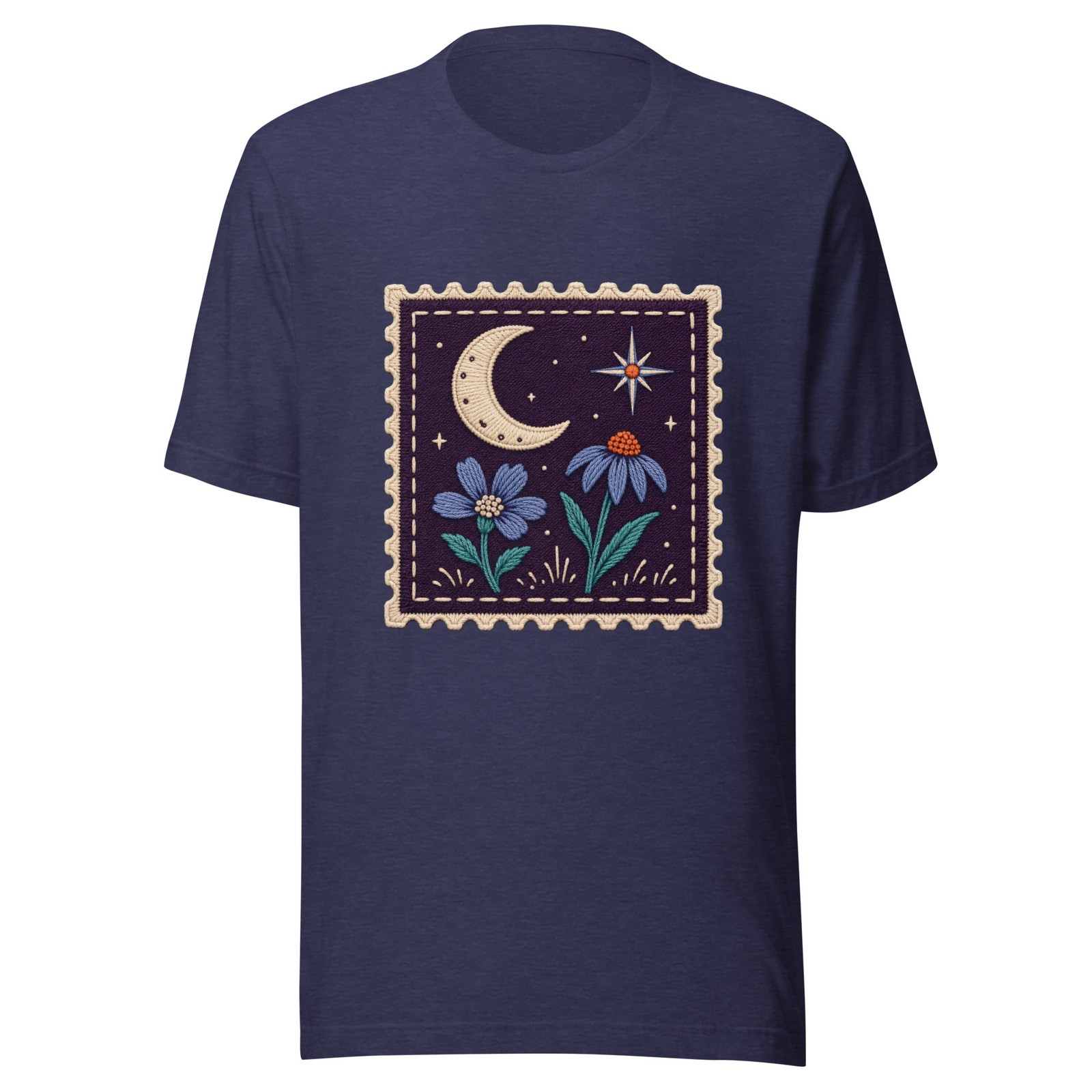 FableWisp Pocket Field Notes Night Garden Graphic Tee Bella Canvas 3001