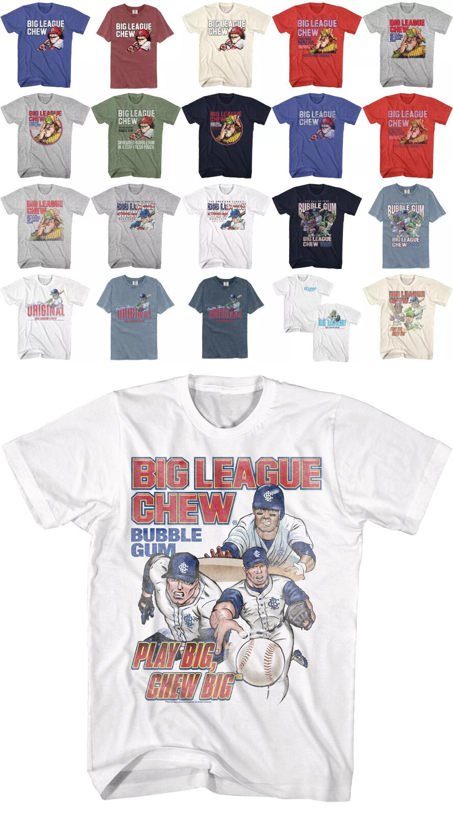 Pre-Sell Big League Chew Bubble Gum Candy Licensed T-shirt
