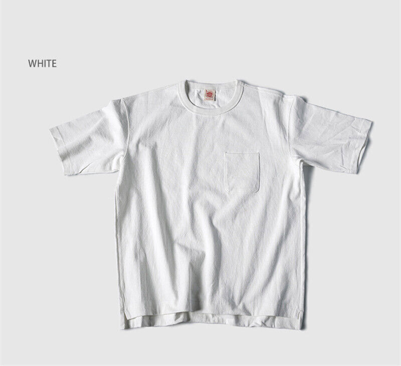 NON STOCK Men’s T-Shirts Short Sleeve Crew Neck Tee Shirt Heavyweight Cotton