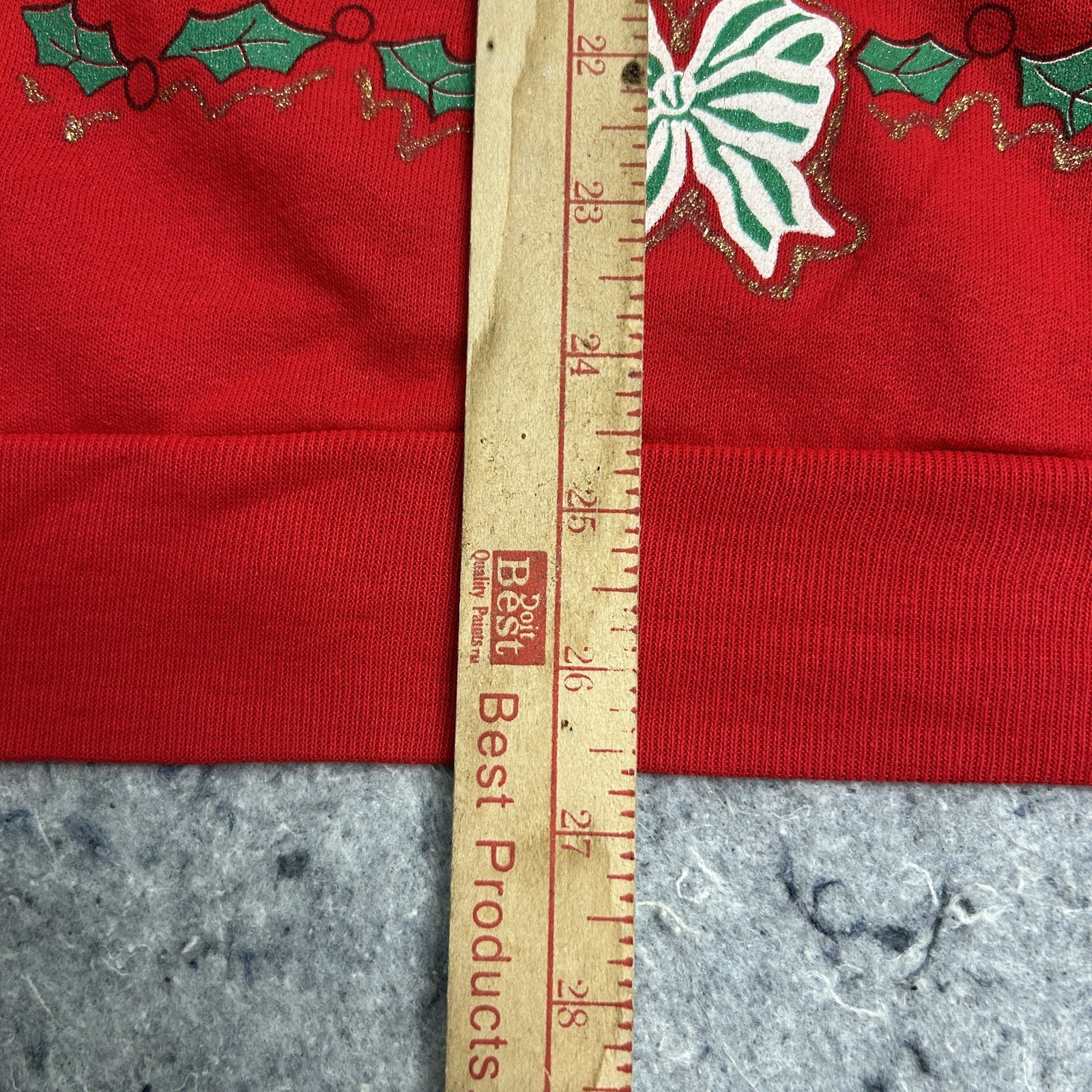 Vintage Holiday Time Christmas Sweatshirt USA Teddy Bears XL Red Ugly Sweater