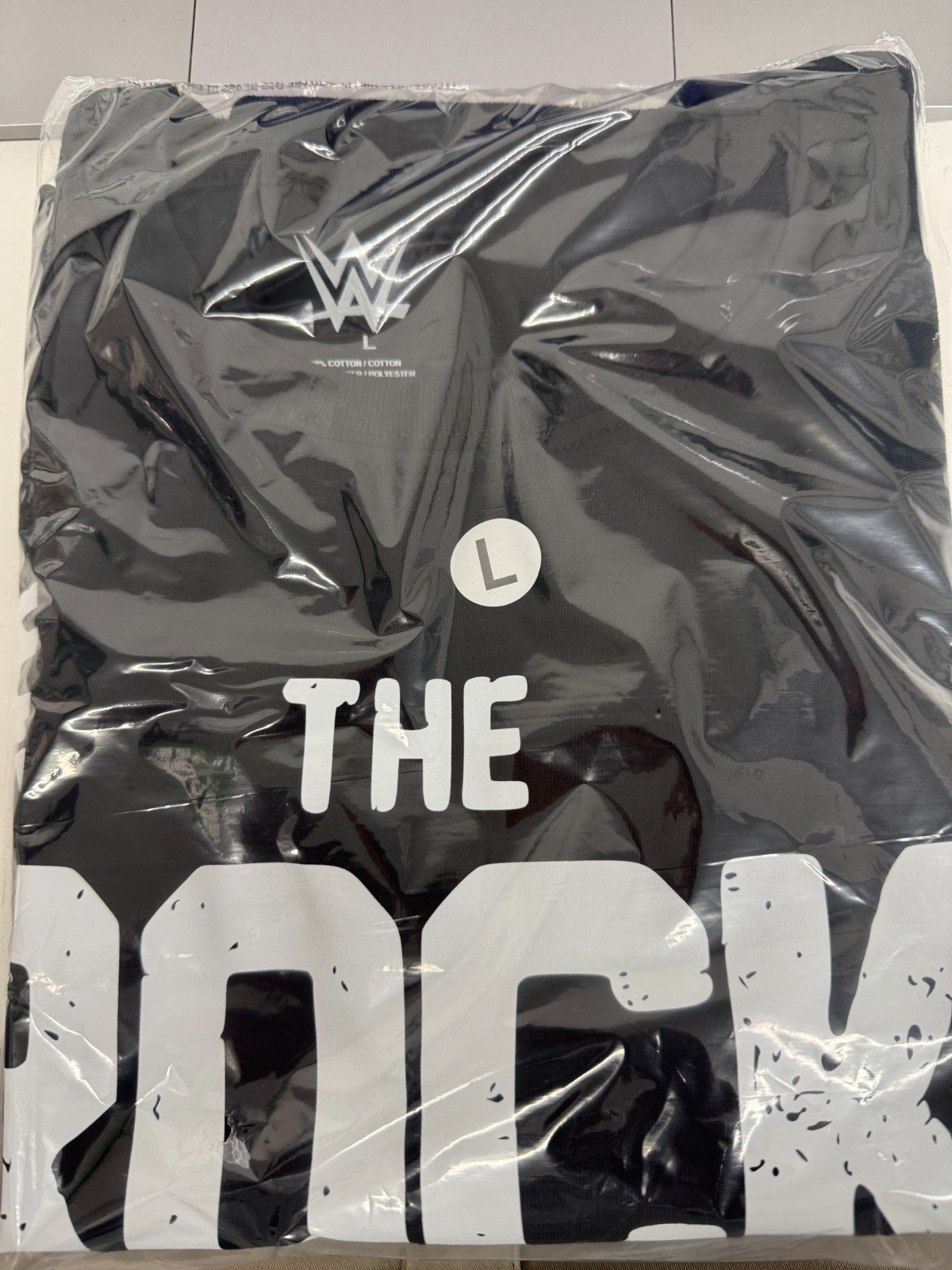 WWE THE ROCK LAYETH THE SMACKETH DOWN T SHIRT OFFICIAL ITEM BLACK