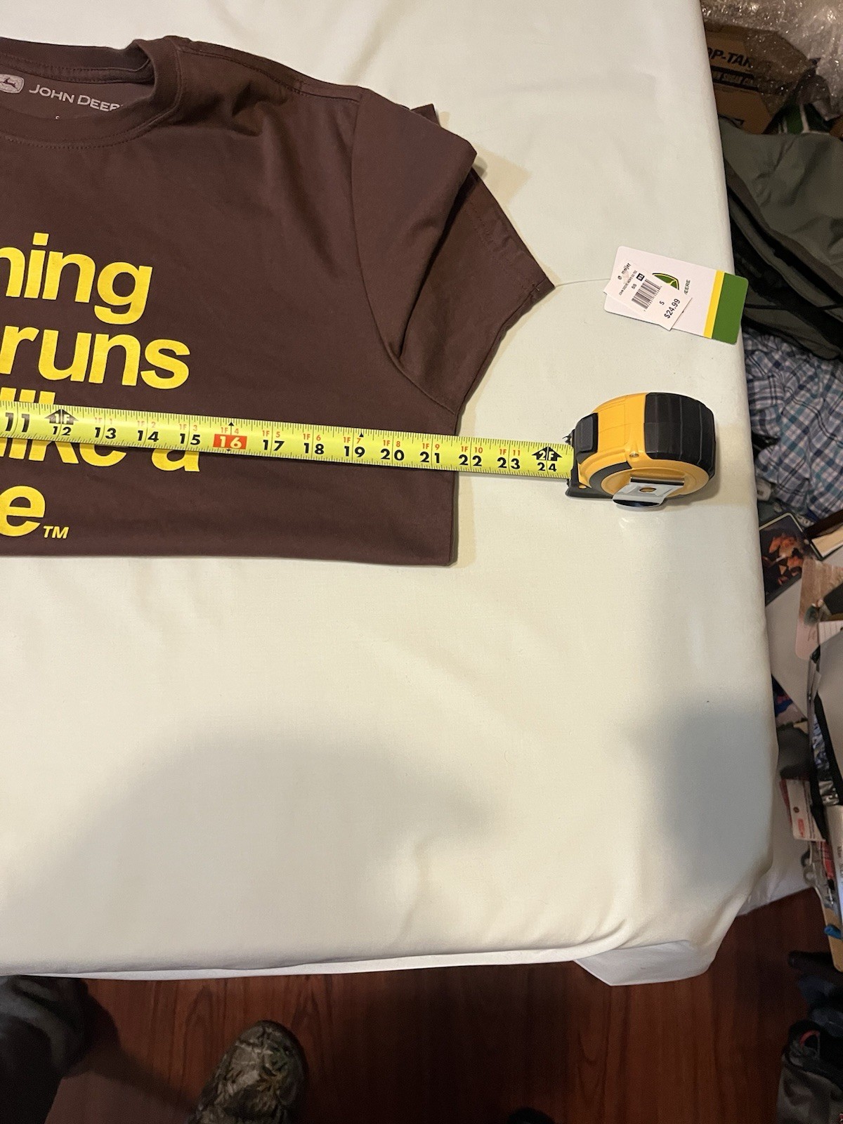 John Deere Men’s T-shirt Brown Small Cotton – NWT