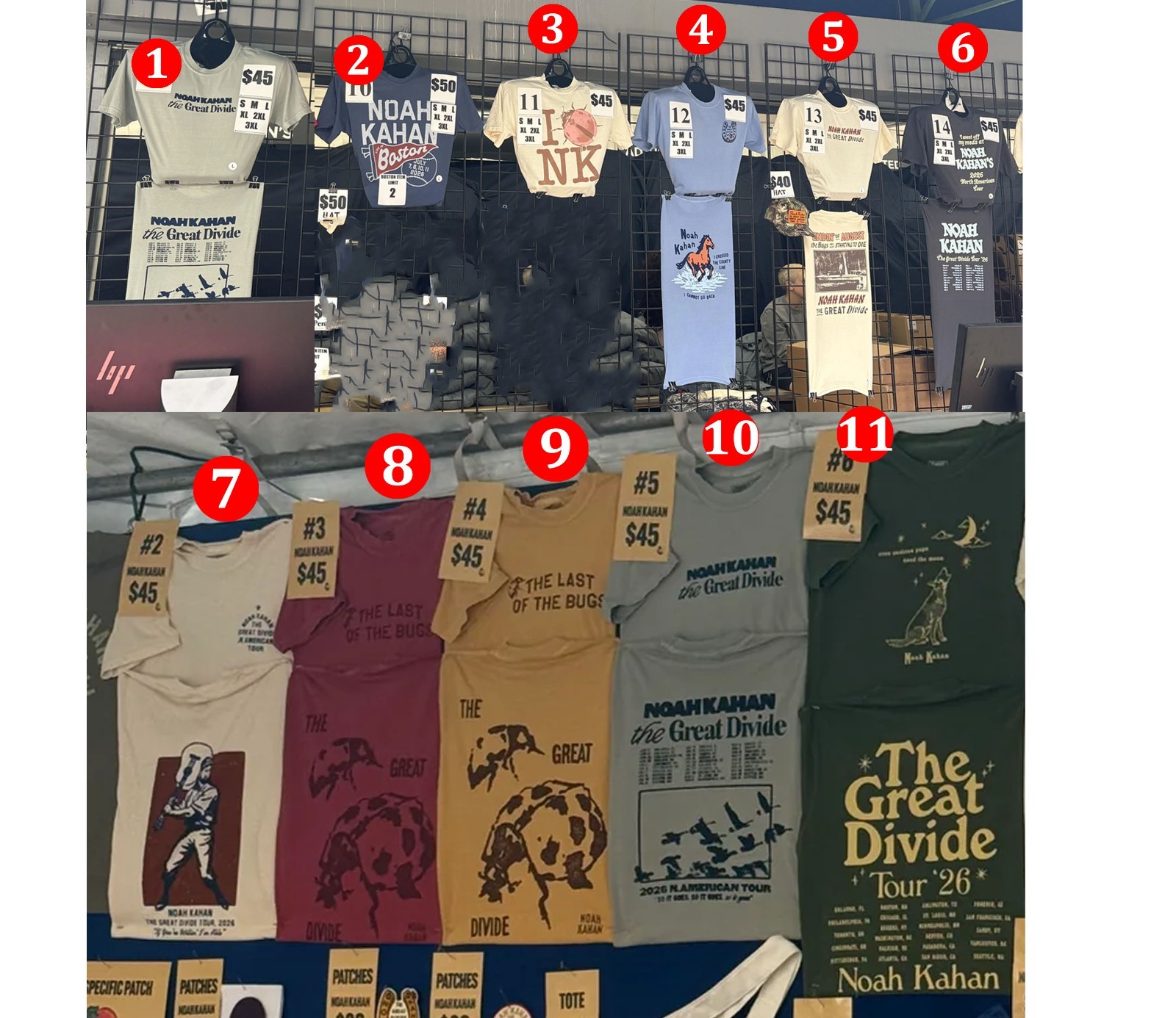 Noah Kahan Merch The Great Divide Tour 2026 reprint Comfort Colors Shirt